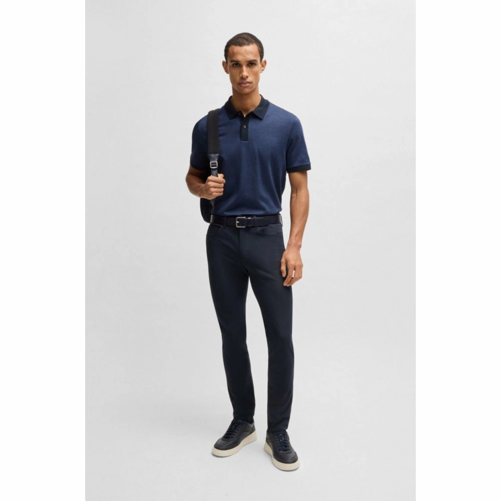Delaware slim-fit trousers in performance-stretch fabric