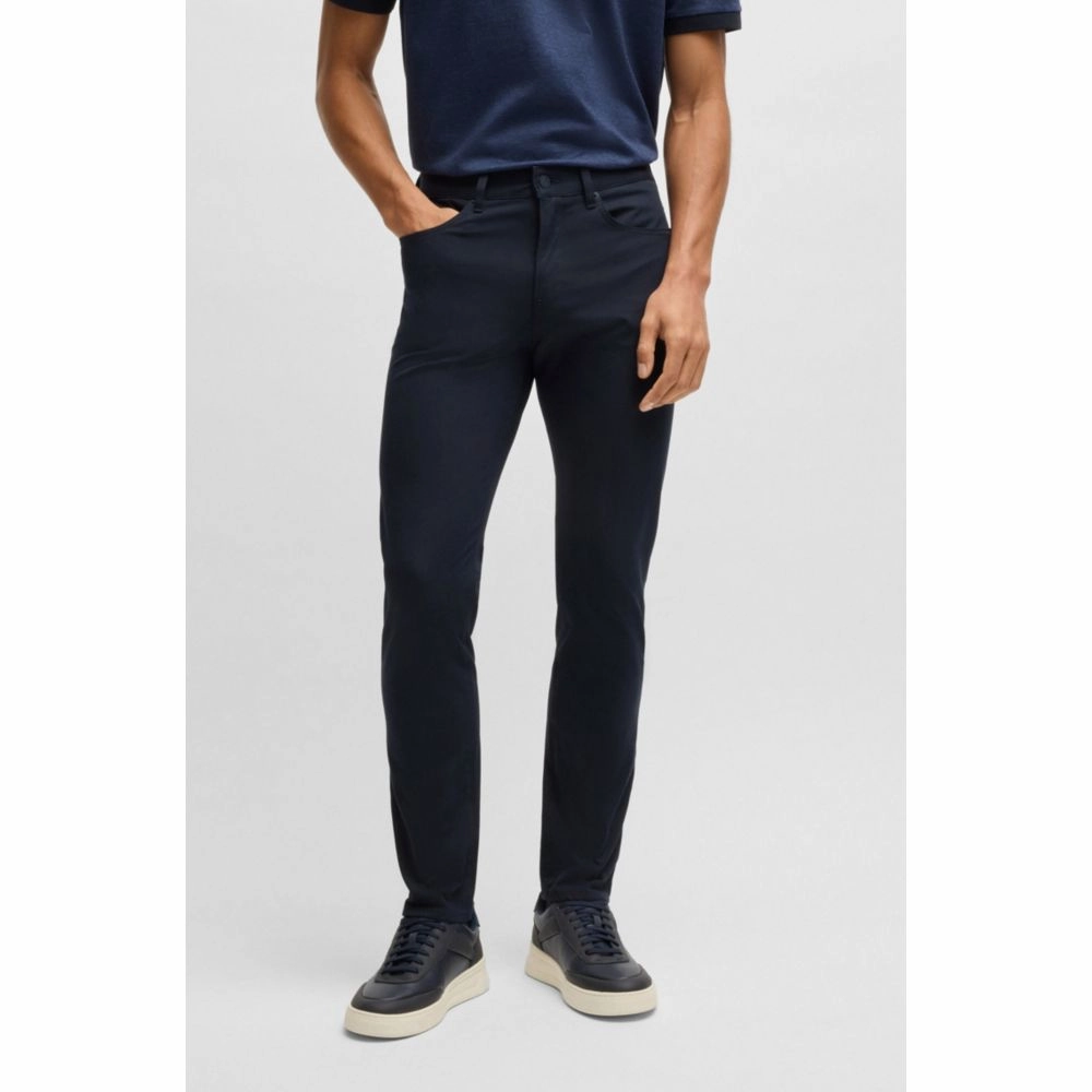 Delaware slim-fit trousers in performance-stretch fabric