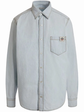 Denim Shirt mens polos clearance