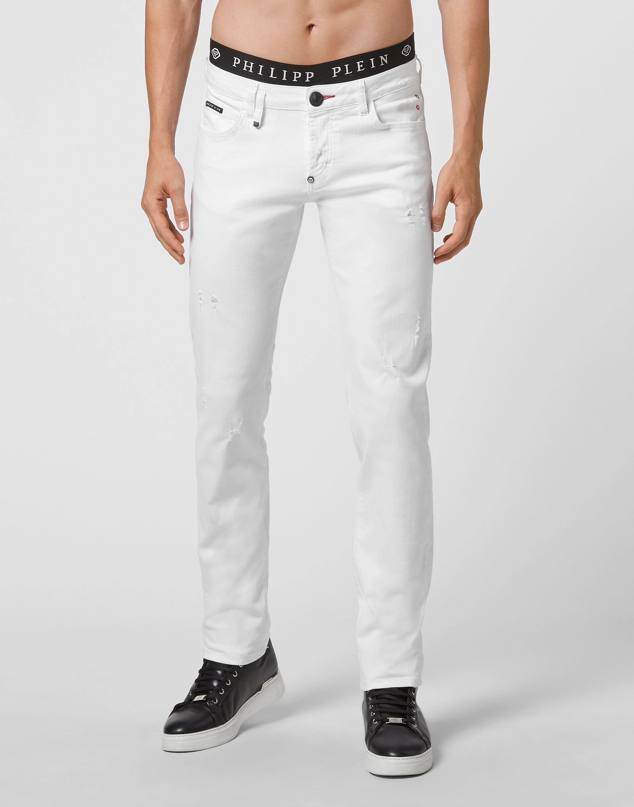 Denim Trousers Straight Cut Supreme Iconic Plein