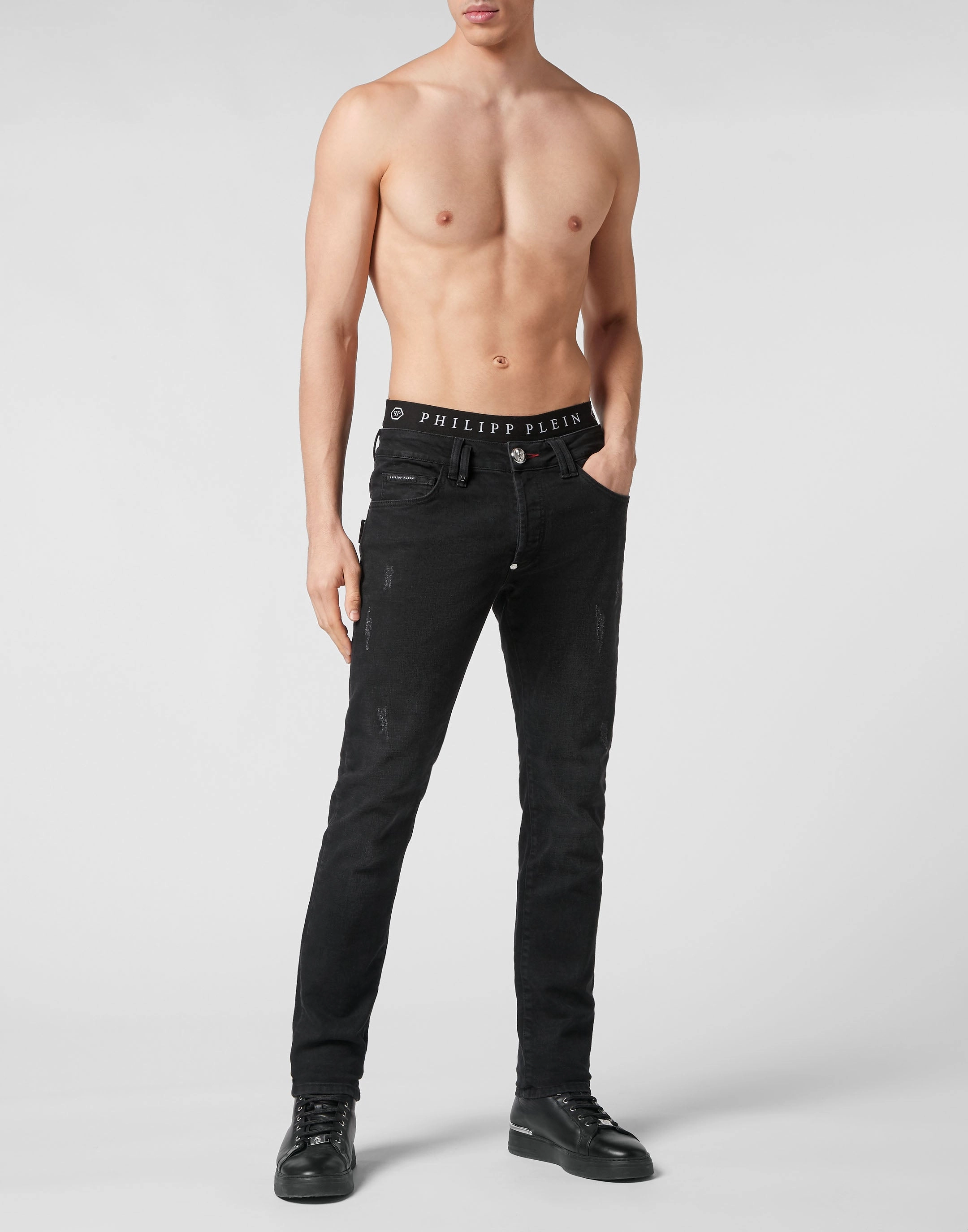 Denim Trousers Super Straight Cut Basic