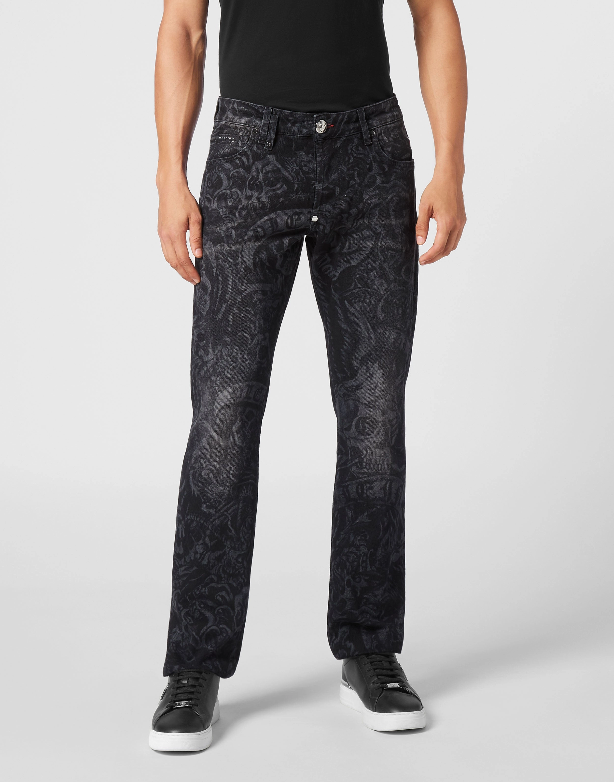 Denim Trousers Super Straight Cut Tattoo