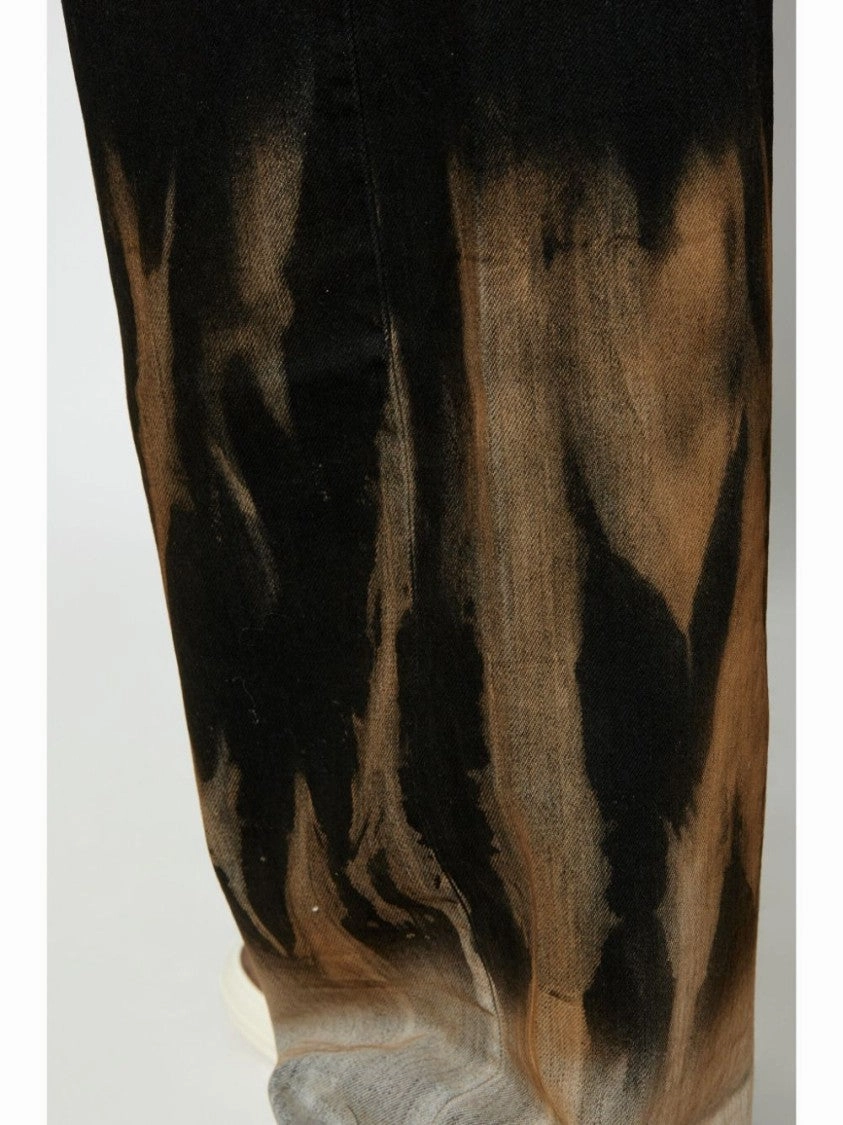 Denim Trousers With Print