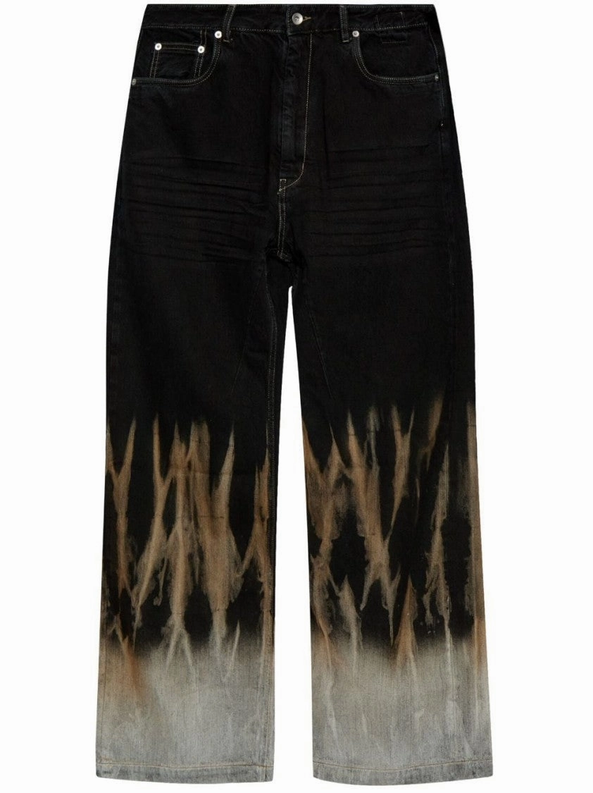 Denim Trousers With Print