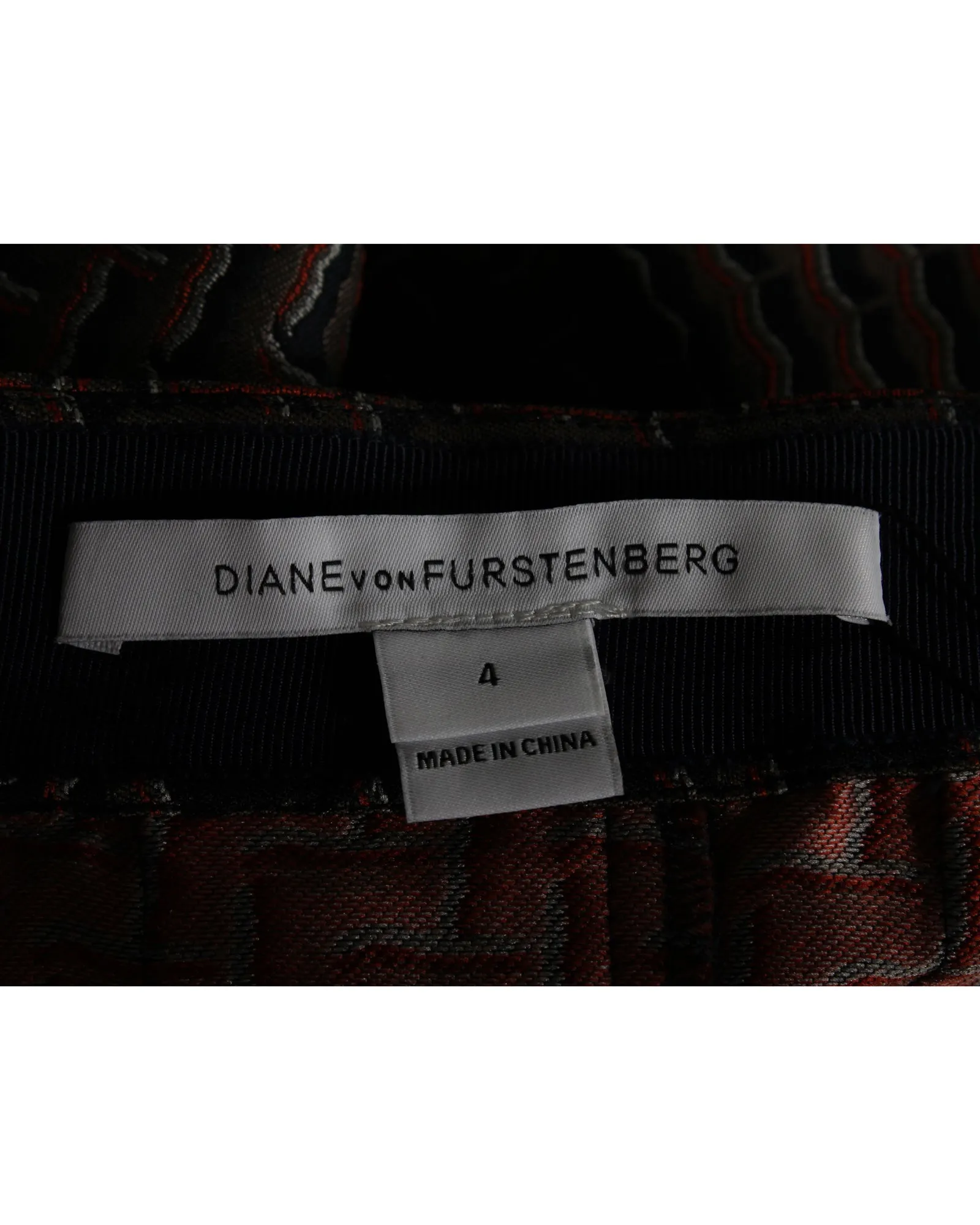 Diane Von Furstenberg Asymmetric Pleated Skirt in Brown Polyester