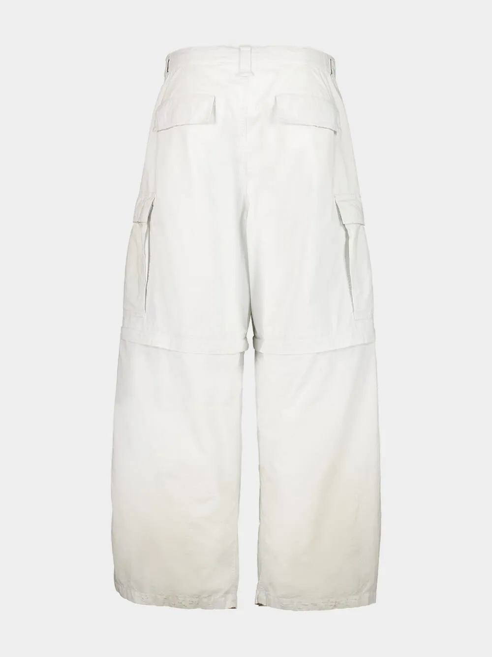Dirty White Large Cargo Pants