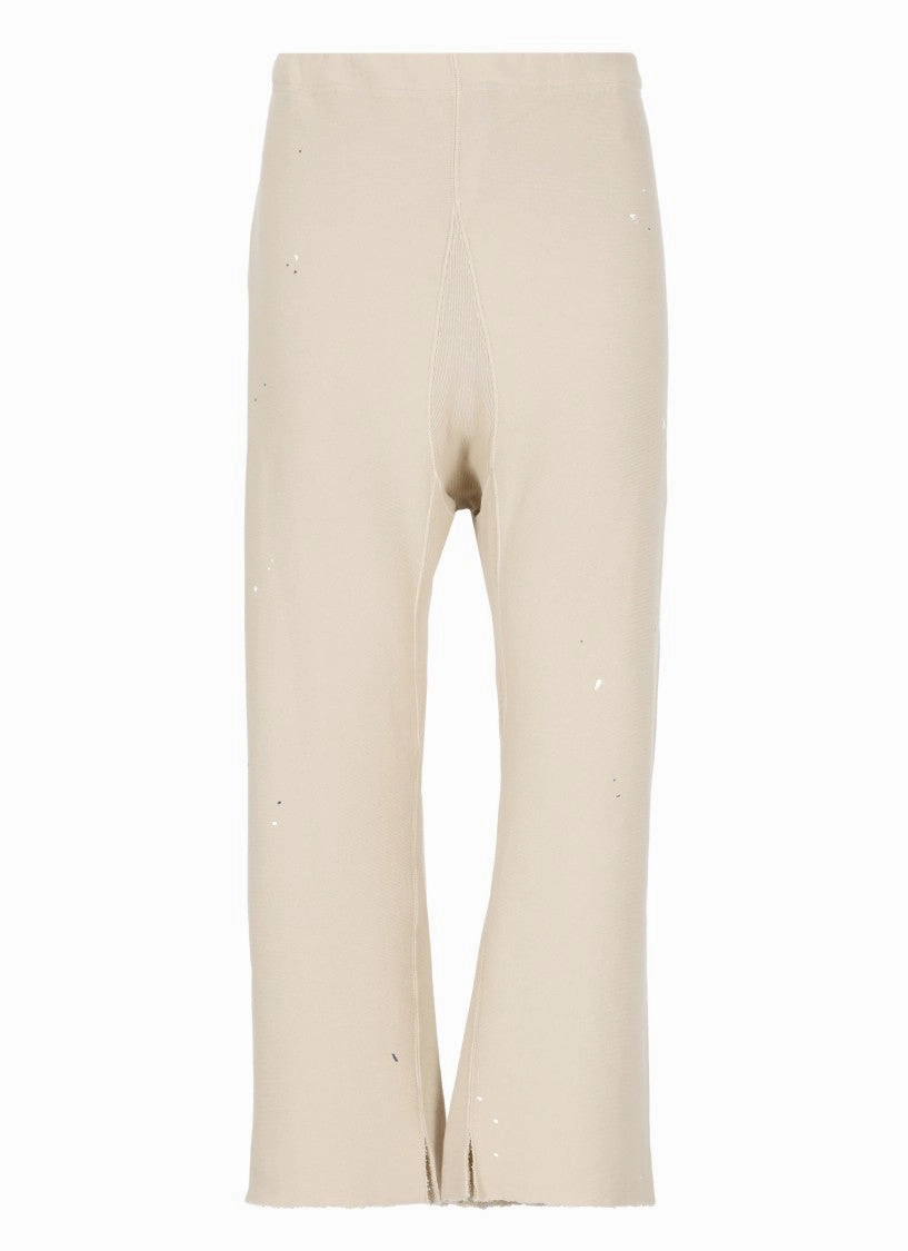 Distressed Cotton Graffiti Pants