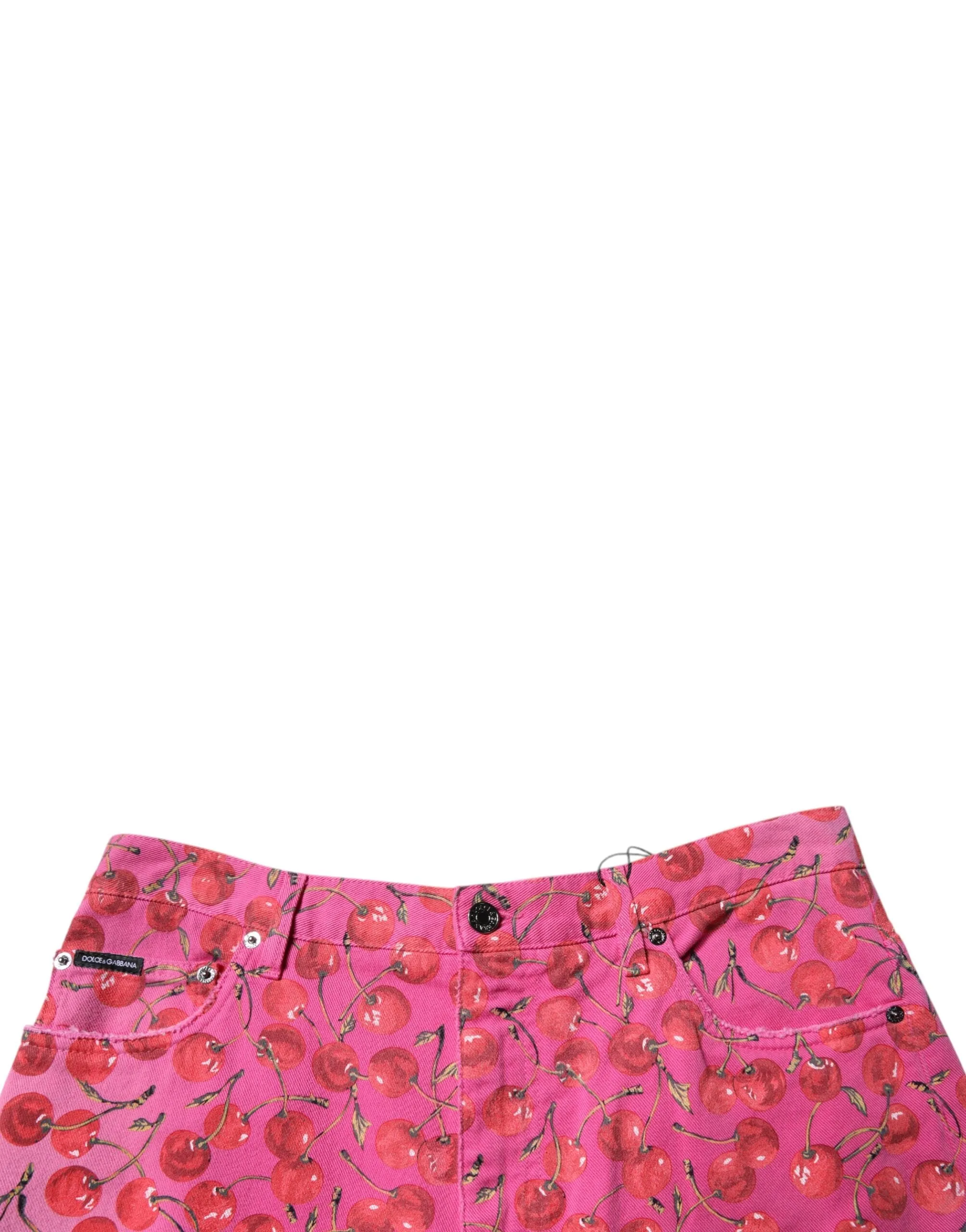 Dolce & Gabbana Cherry Print Cargo Cotton Men's Shorts (Pre-Owned)