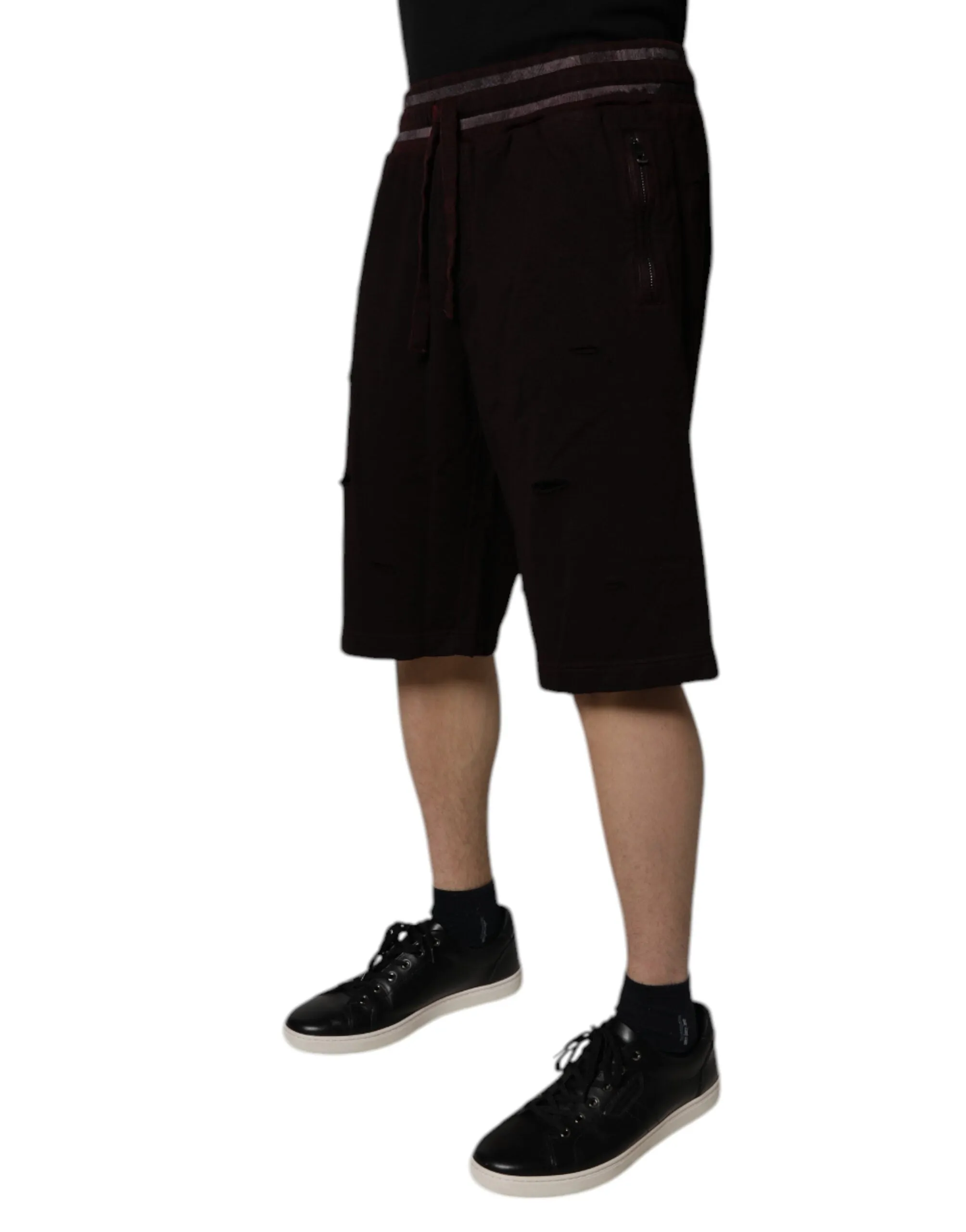 Dolce & Gabbana Cotton Logo Plaque Men Bermuda Men's Shorts