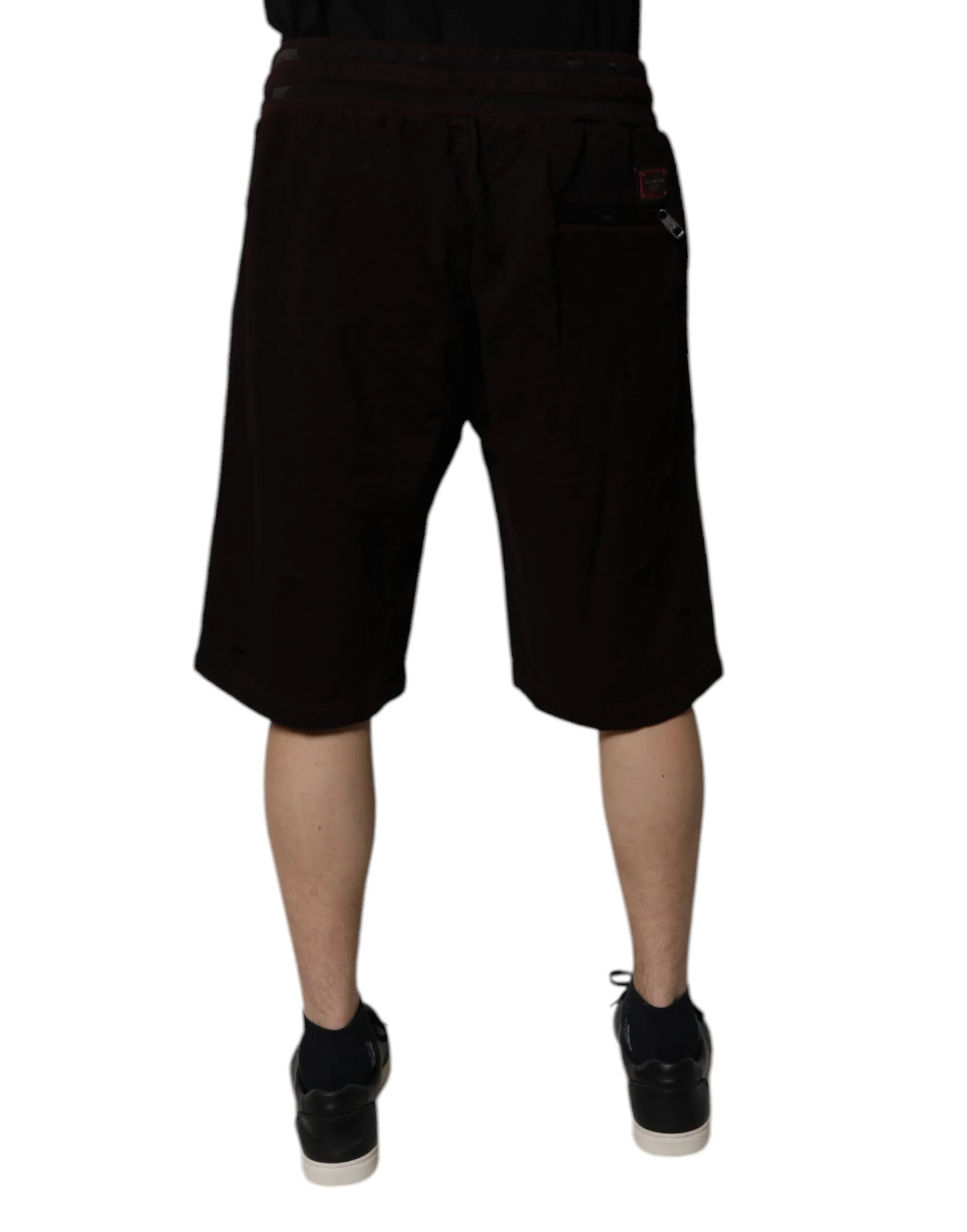Dolce & Gabbana Cotton Logo Plaque Men Bermuda Men's Shorts