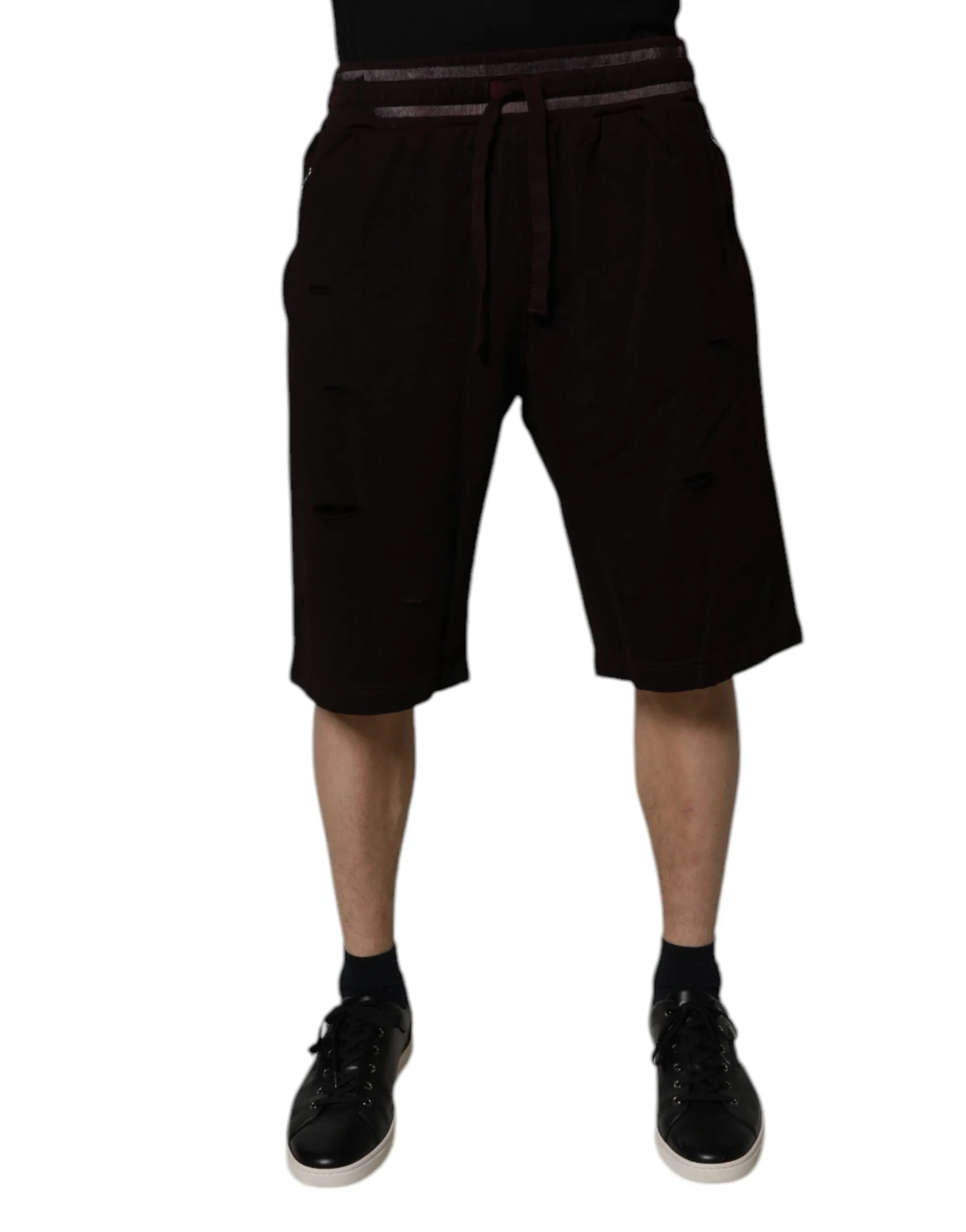 Dolce & Gabbana Cotton Logo Plaque Men Bermuda Men's Shorts