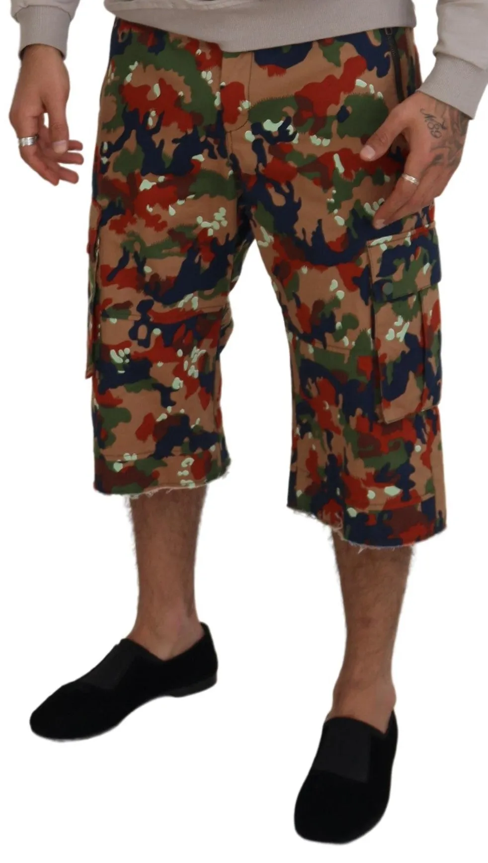 Dolce & Gabbana Italian Designer Cargo Men's Shorts
