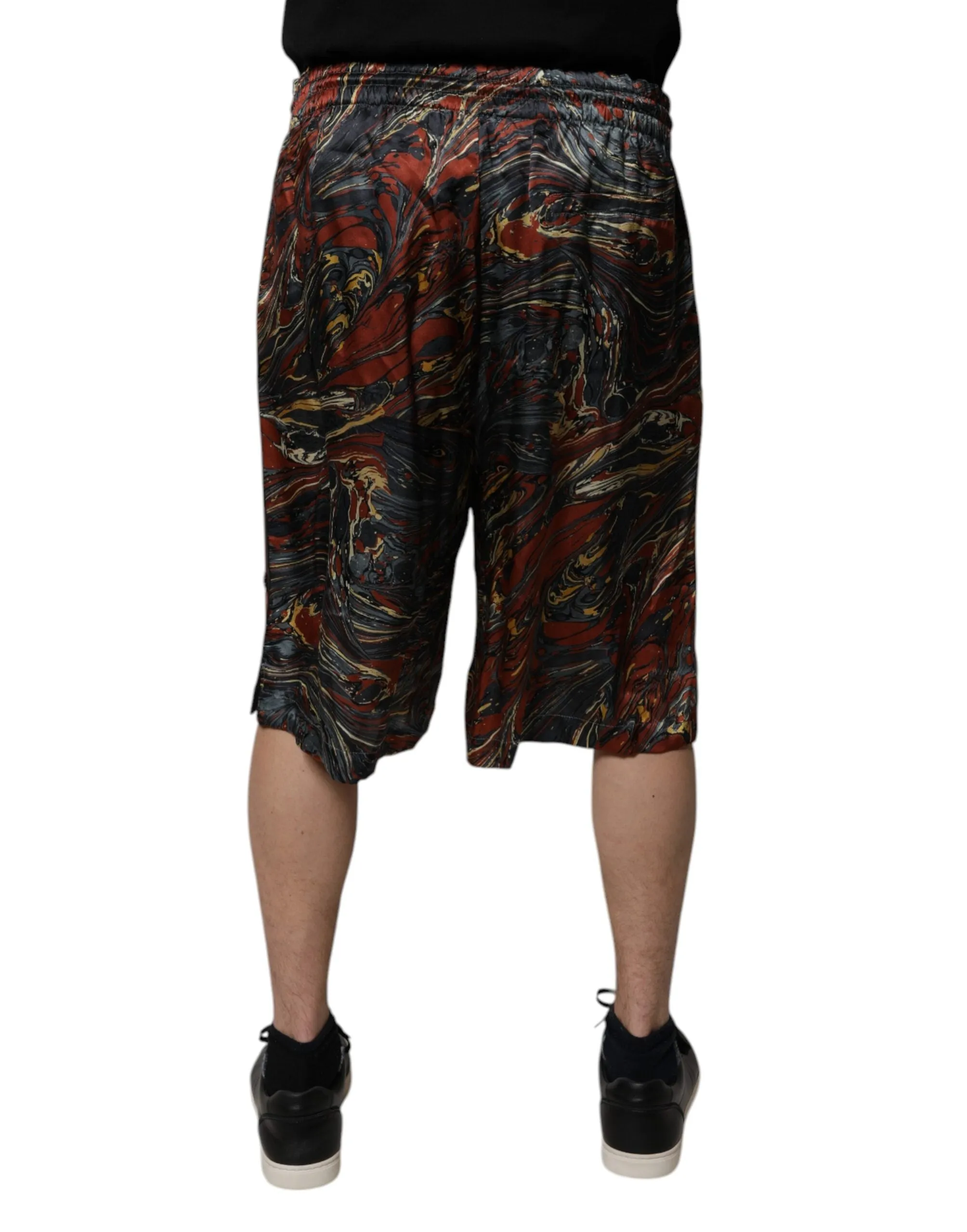 Dolce & Gabbana multi Marble Print Trouser Bermuda Men's Shorts