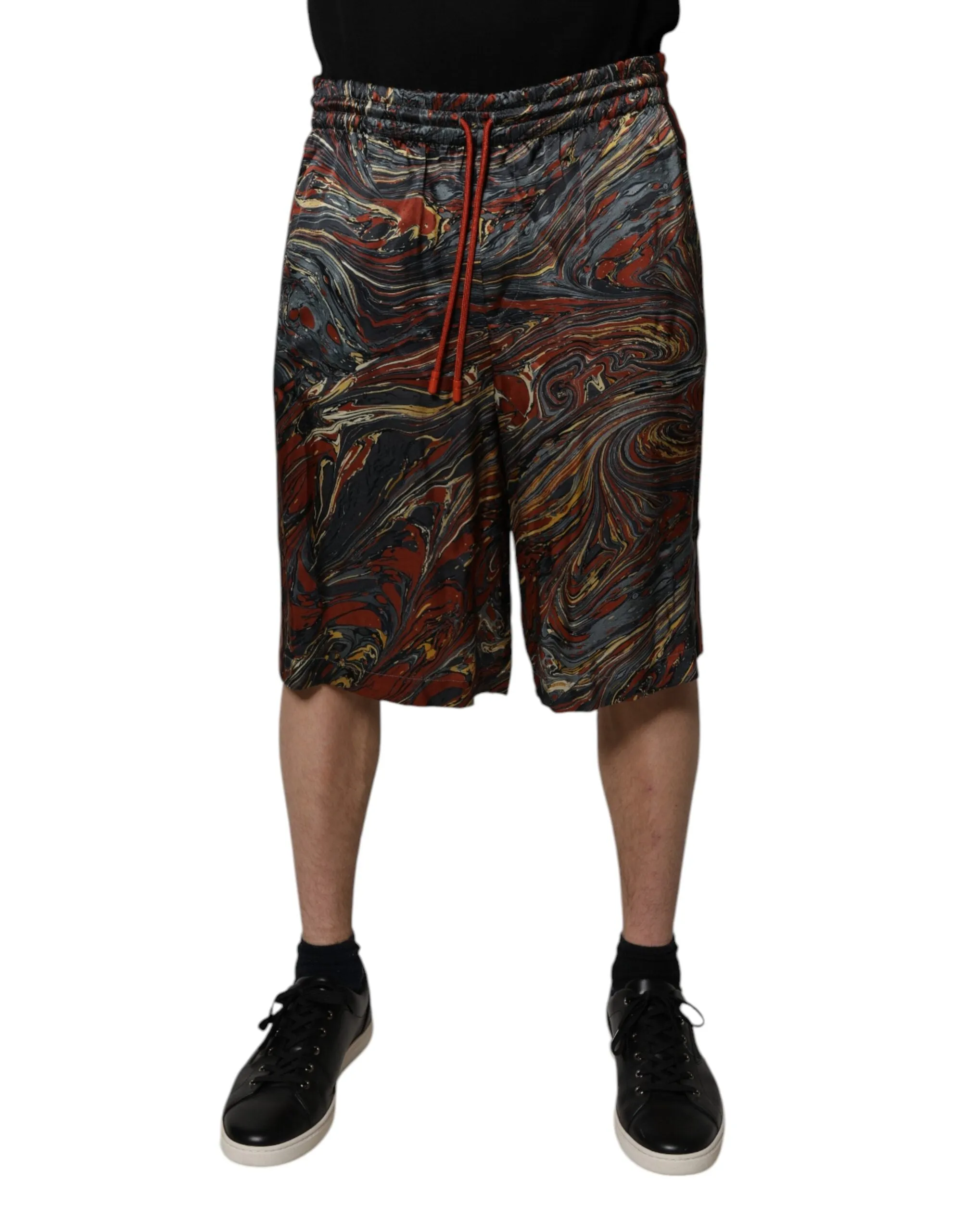 Dolce & Gabbana multi Marble Print Trouser Bermuda Men's Shorts