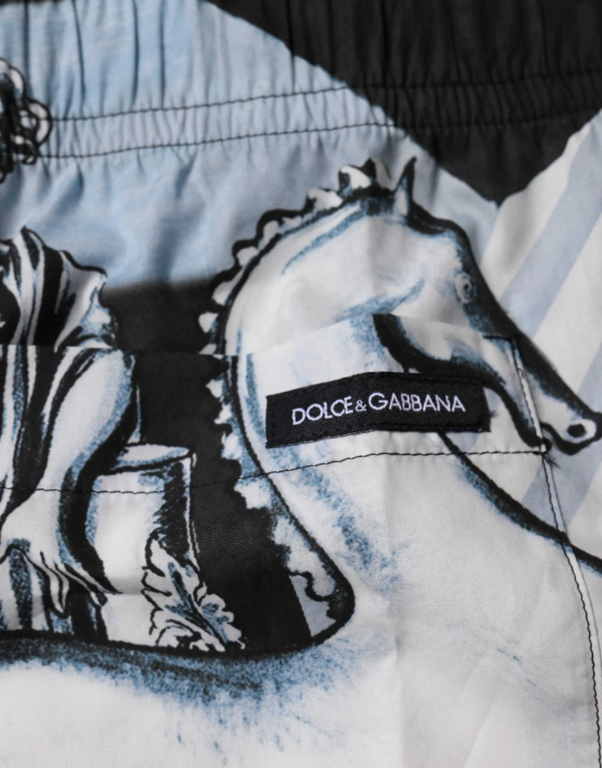 Dolce & Gabbana Statue Print Cotton Mens Men's Shorts