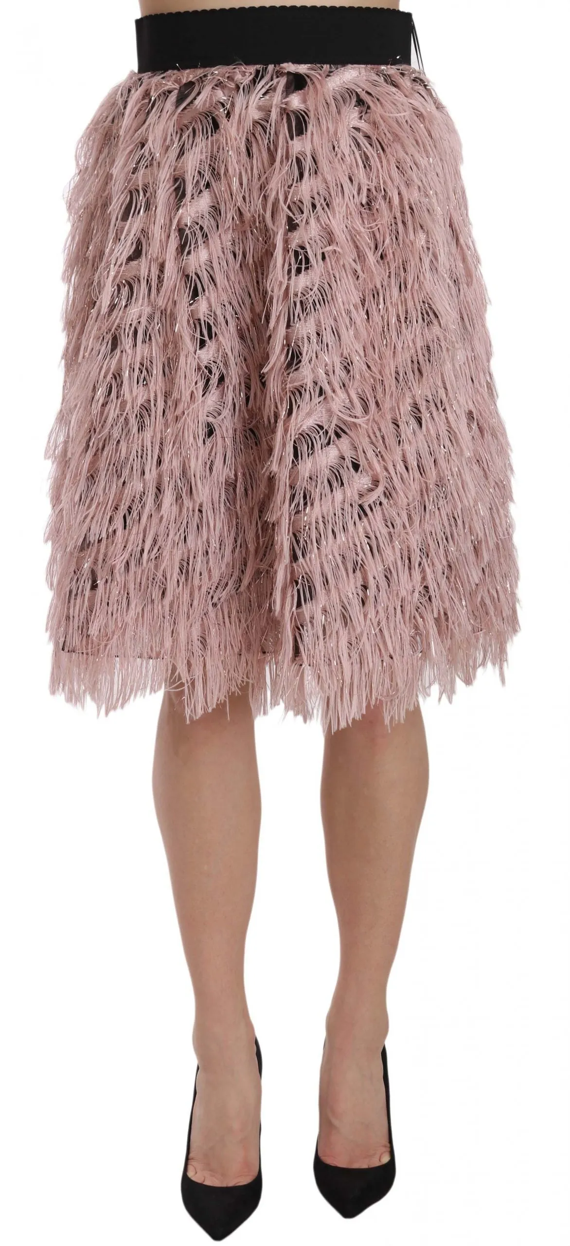 Dolce & Gabbana Wide Elastic Waist High Fashion Women's Skirt