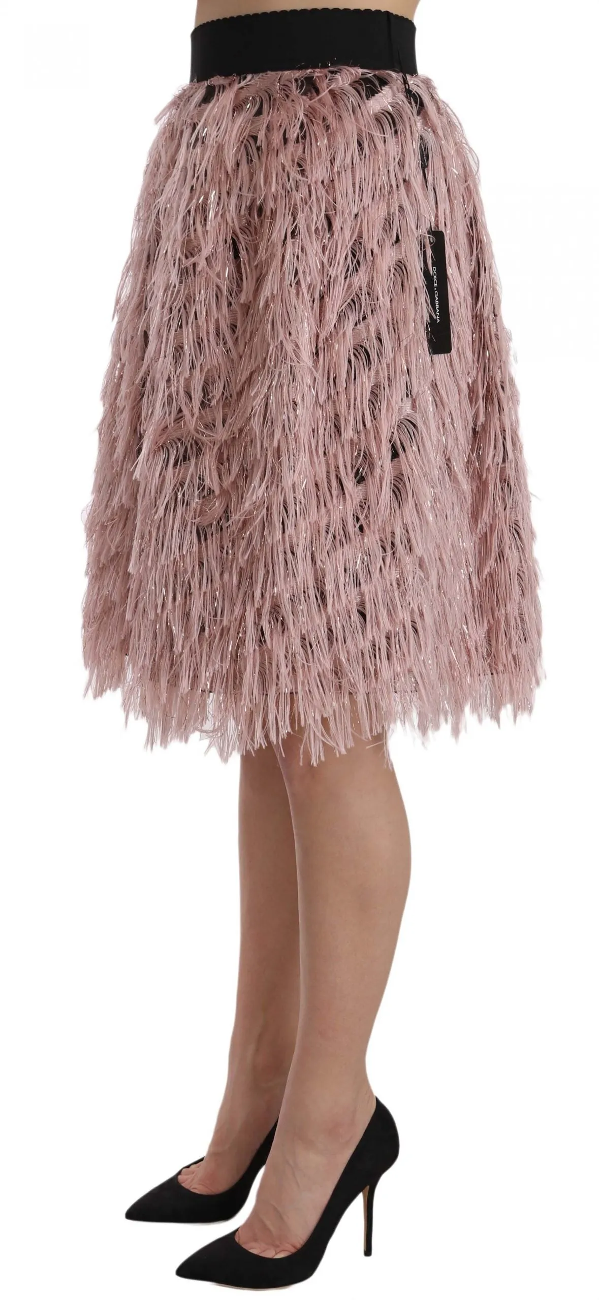Dolce & Gabbana Wide Elastic Waist High Fashion Women's Skirt