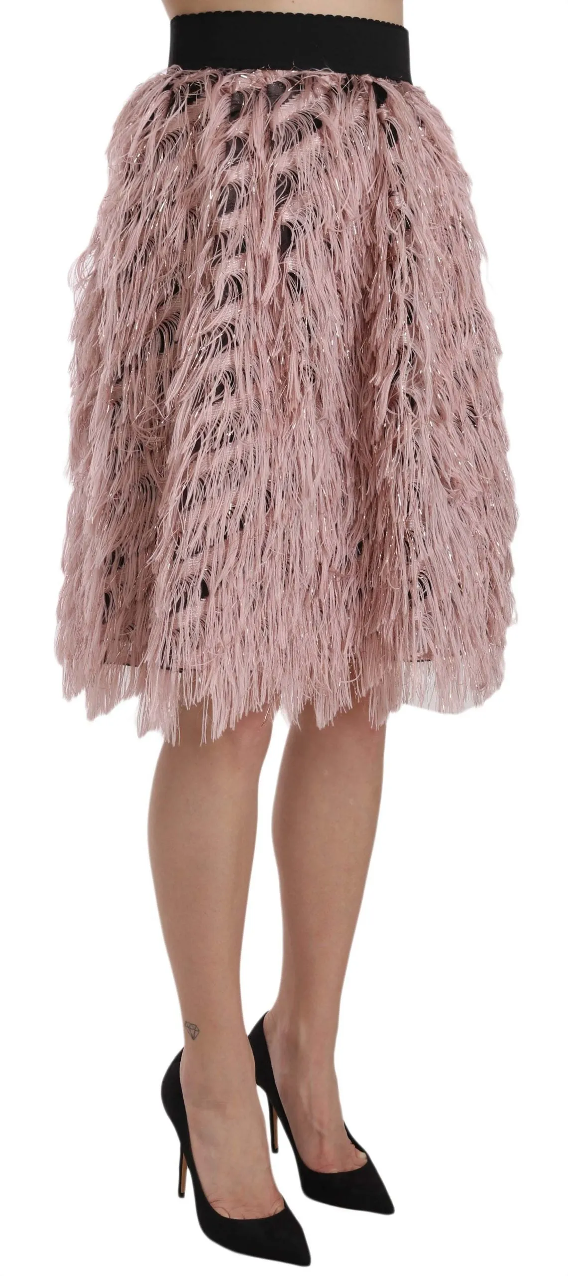 Dolce & Gabbana Wide Elastic Waist High Fashion Women's Skirt