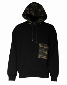 Dolce & Gabbana Camouflage Hooded Sweatshirt Men's Sweater turtleneck sweaters sale