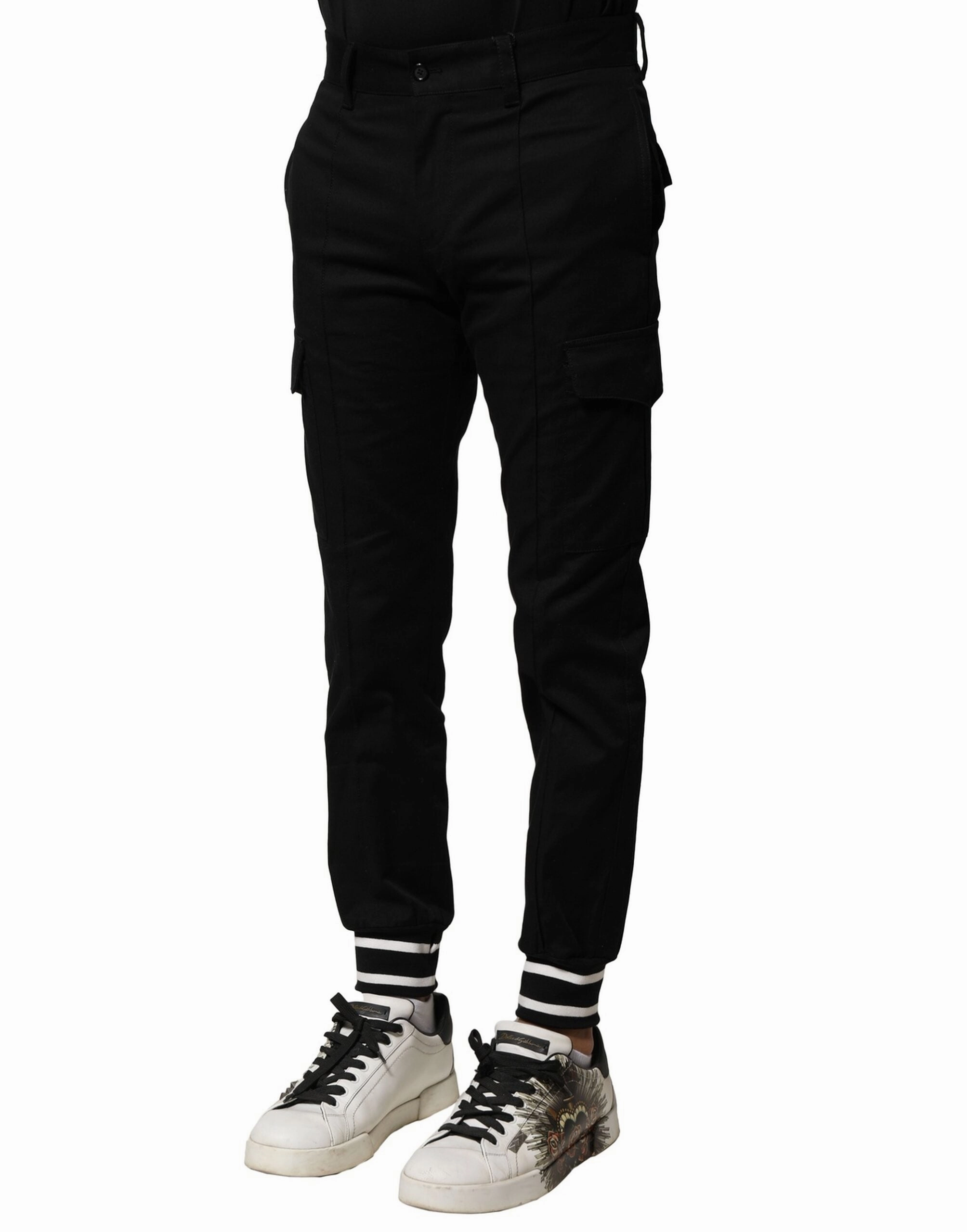 Dolce & Gabbana Cotton Cargo Joggers Men Men's Pants