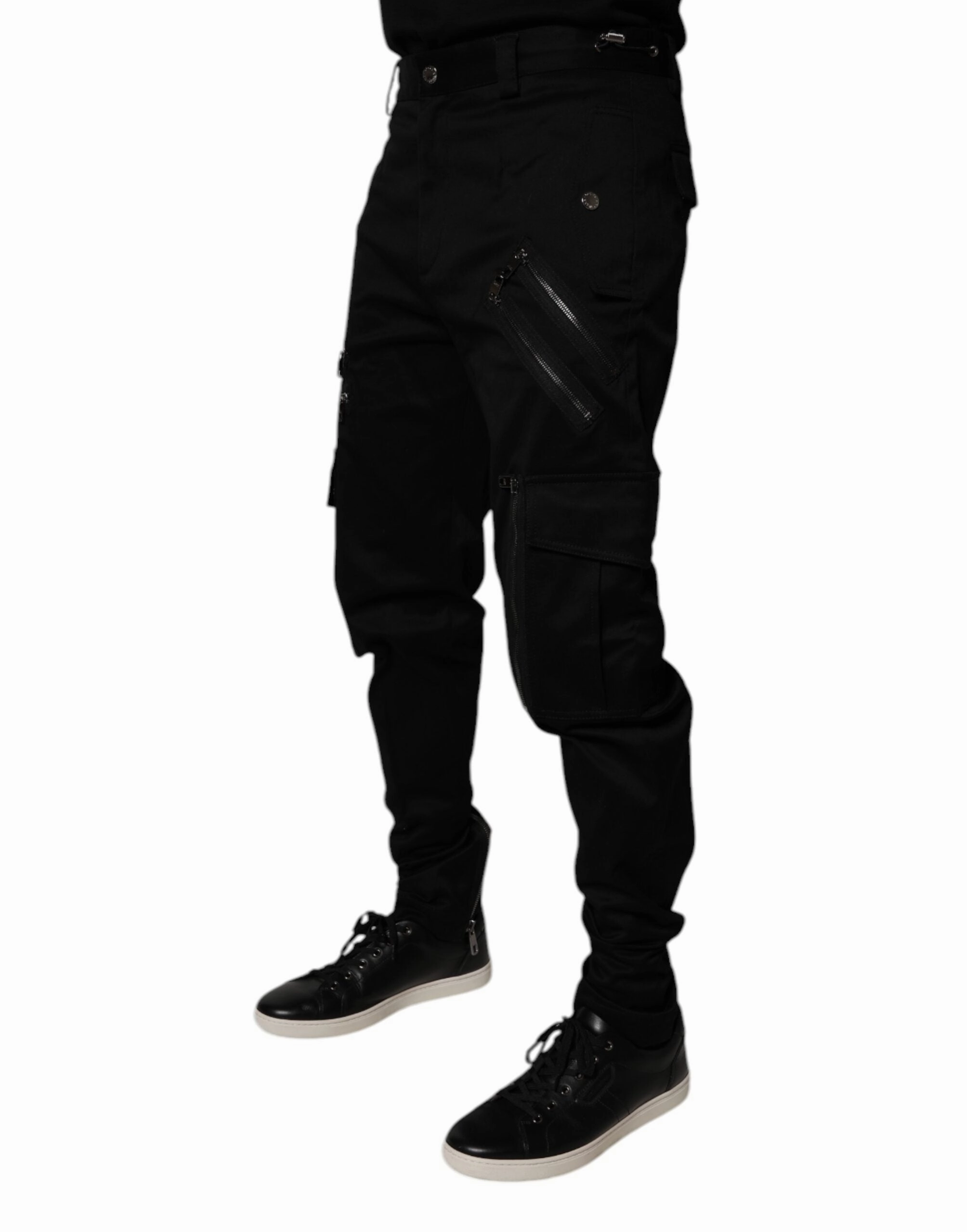 Dolce & Gabbana Cotton Cargo Tape Men's Pants