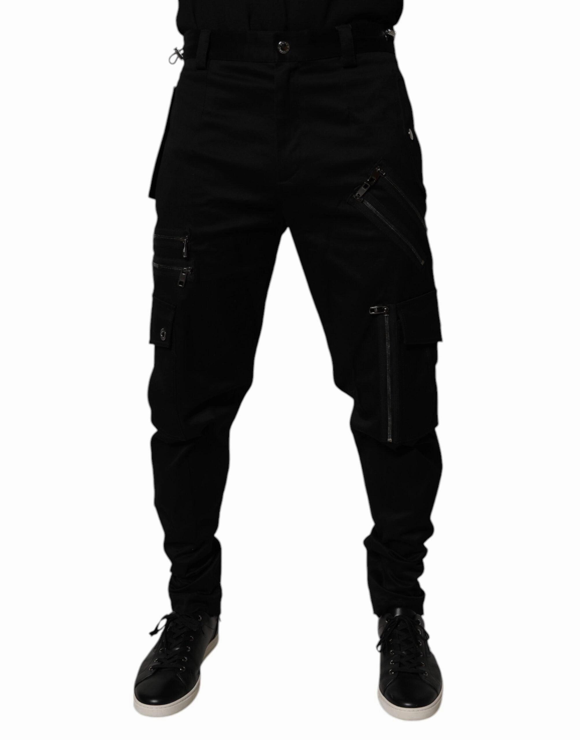 Dolce & Gabbana Cotton Cargo Tape Men's Pants