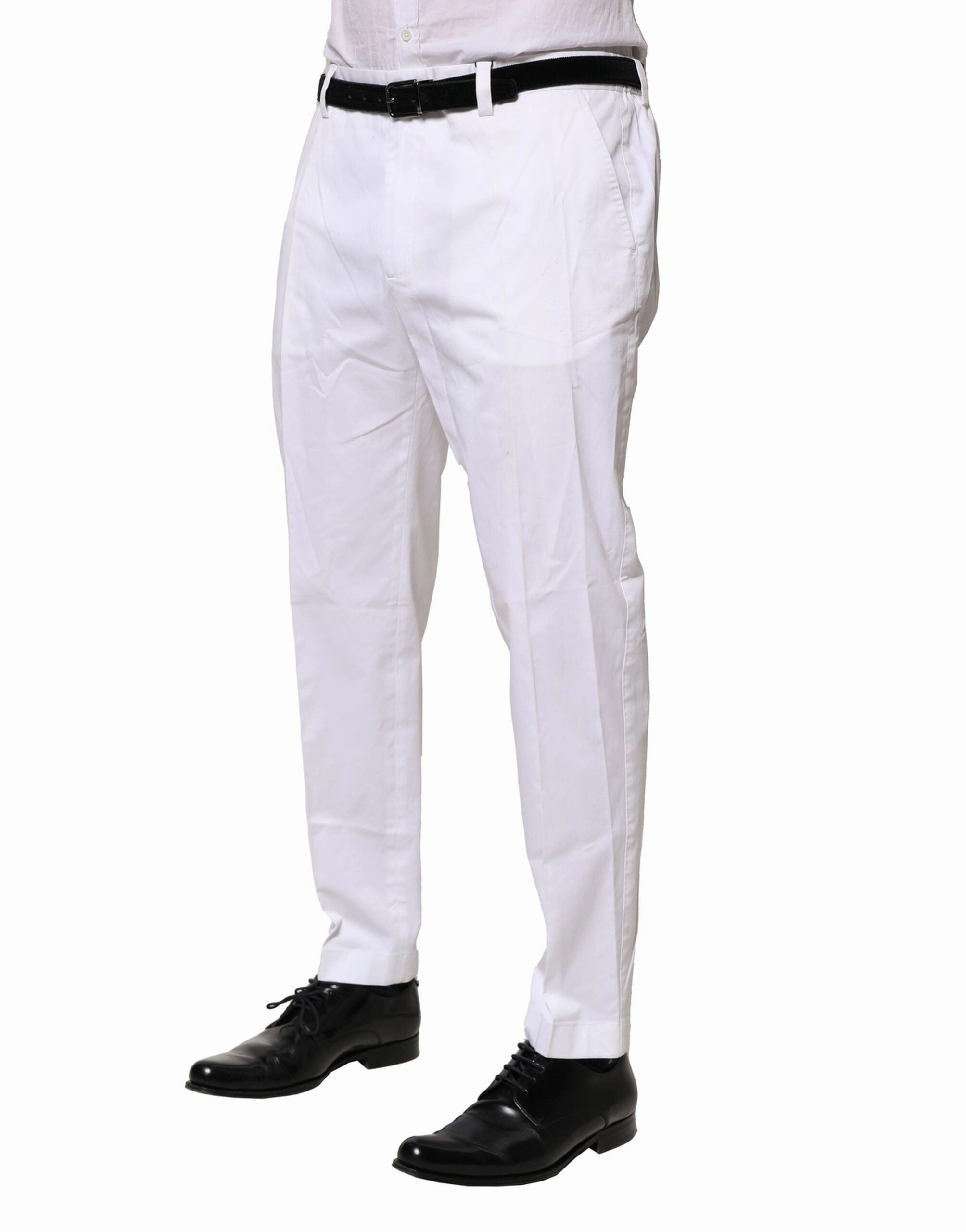 Dolce & Gabbana Cotton Dress Slim Formal Men's Pants
