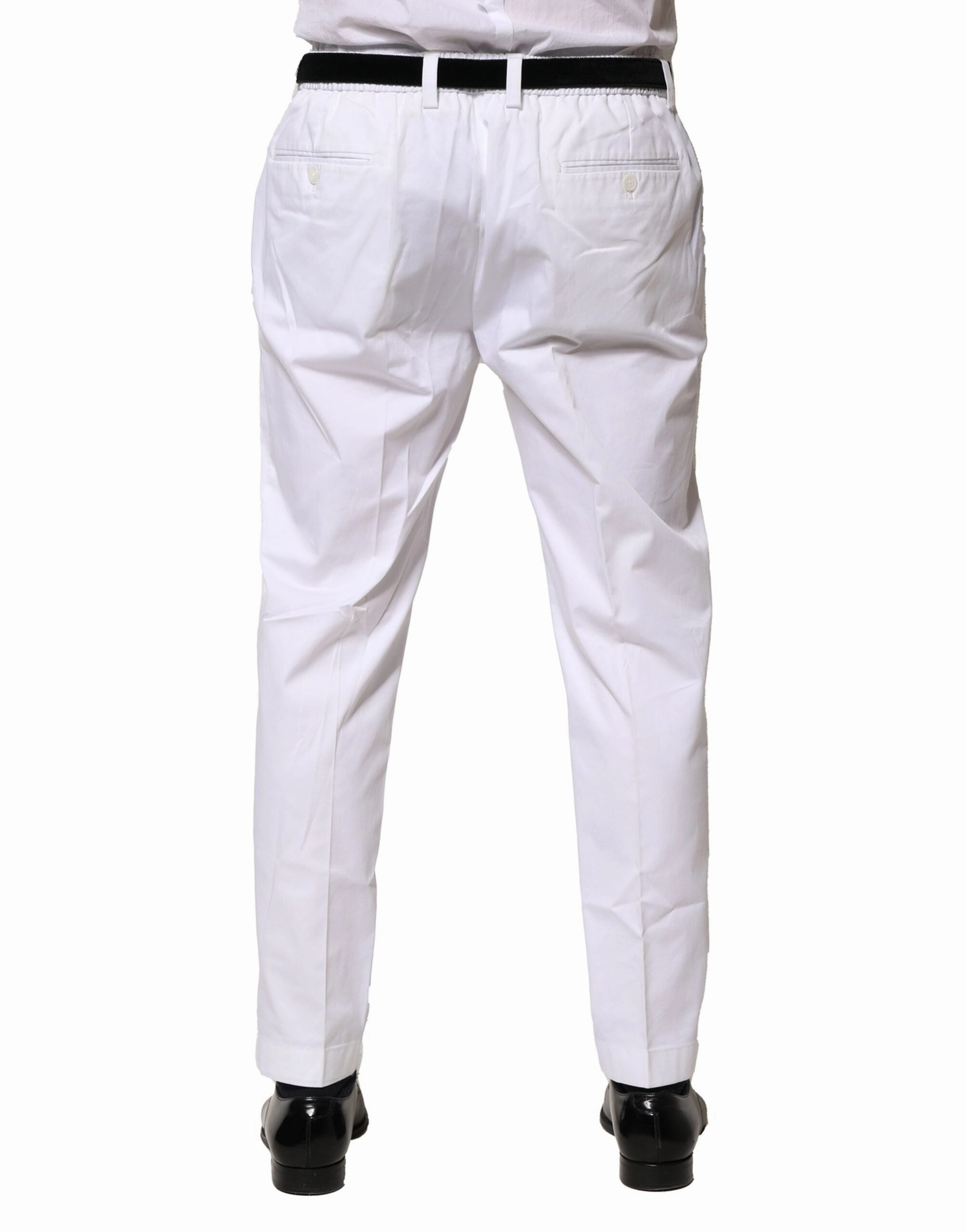 Dolce & Gabbana Cotton Dress Slim Formal Men's Pants