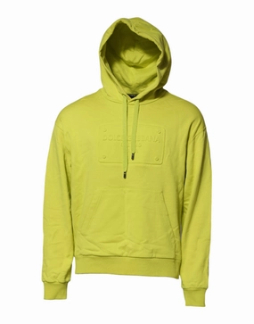 Dolce & Gabbana Cotton Hooded Logo Sweatshirt Men's Sweater cashmere sweaters sale