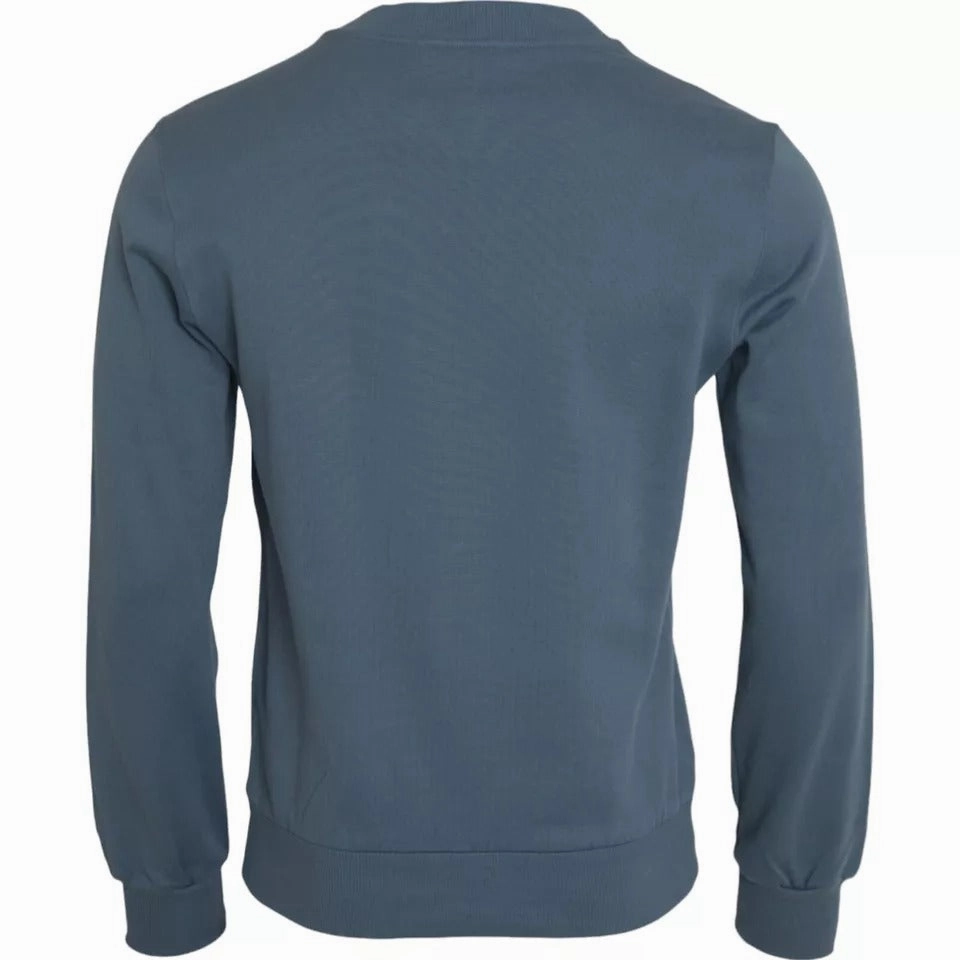 Dolce & Gabbana Cotton Logo Patch Crew Neck Men Pullover Men's Sweater