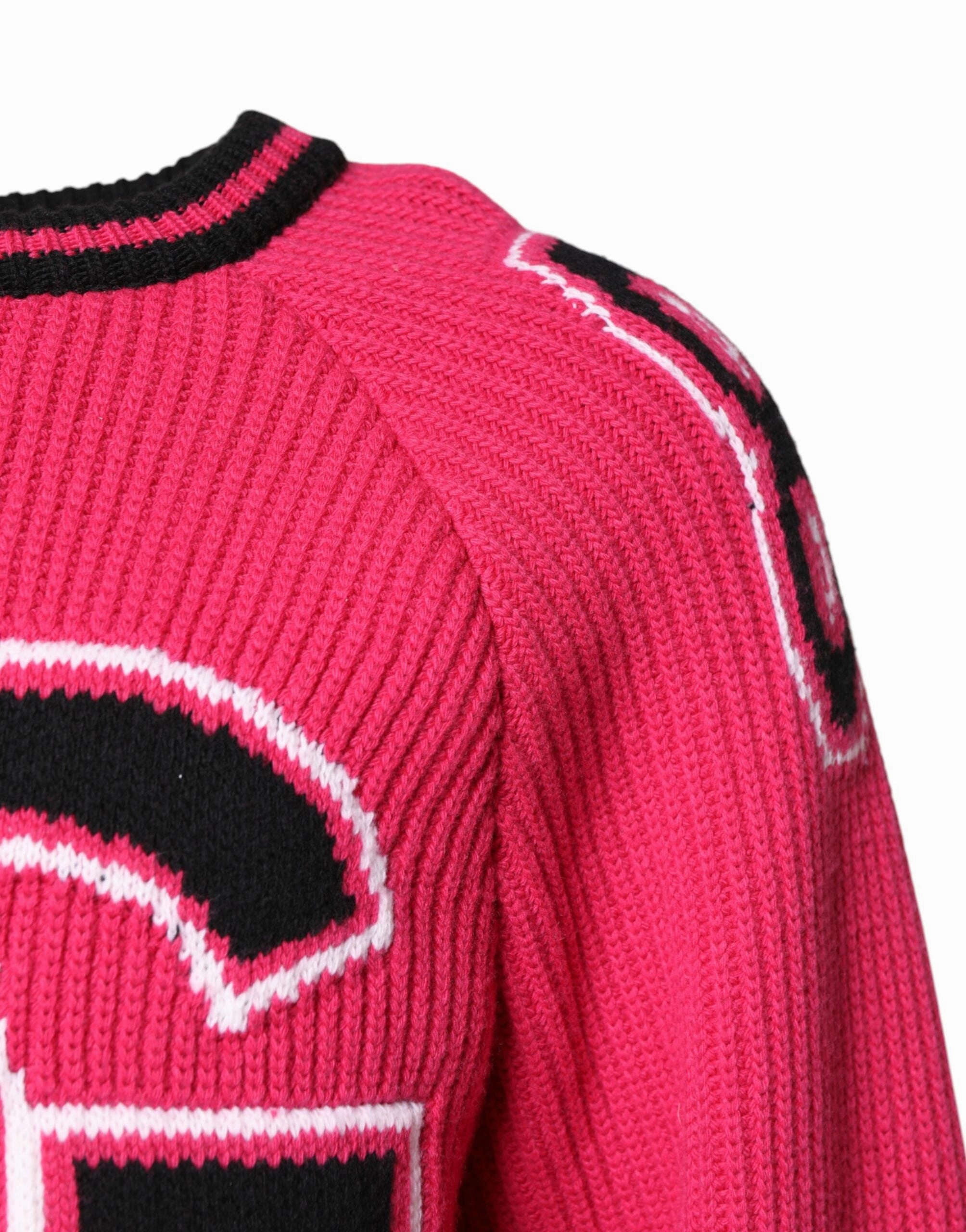 Dolce & Gabbana Cotton Logo Print Knit Pullover Men's Sweater