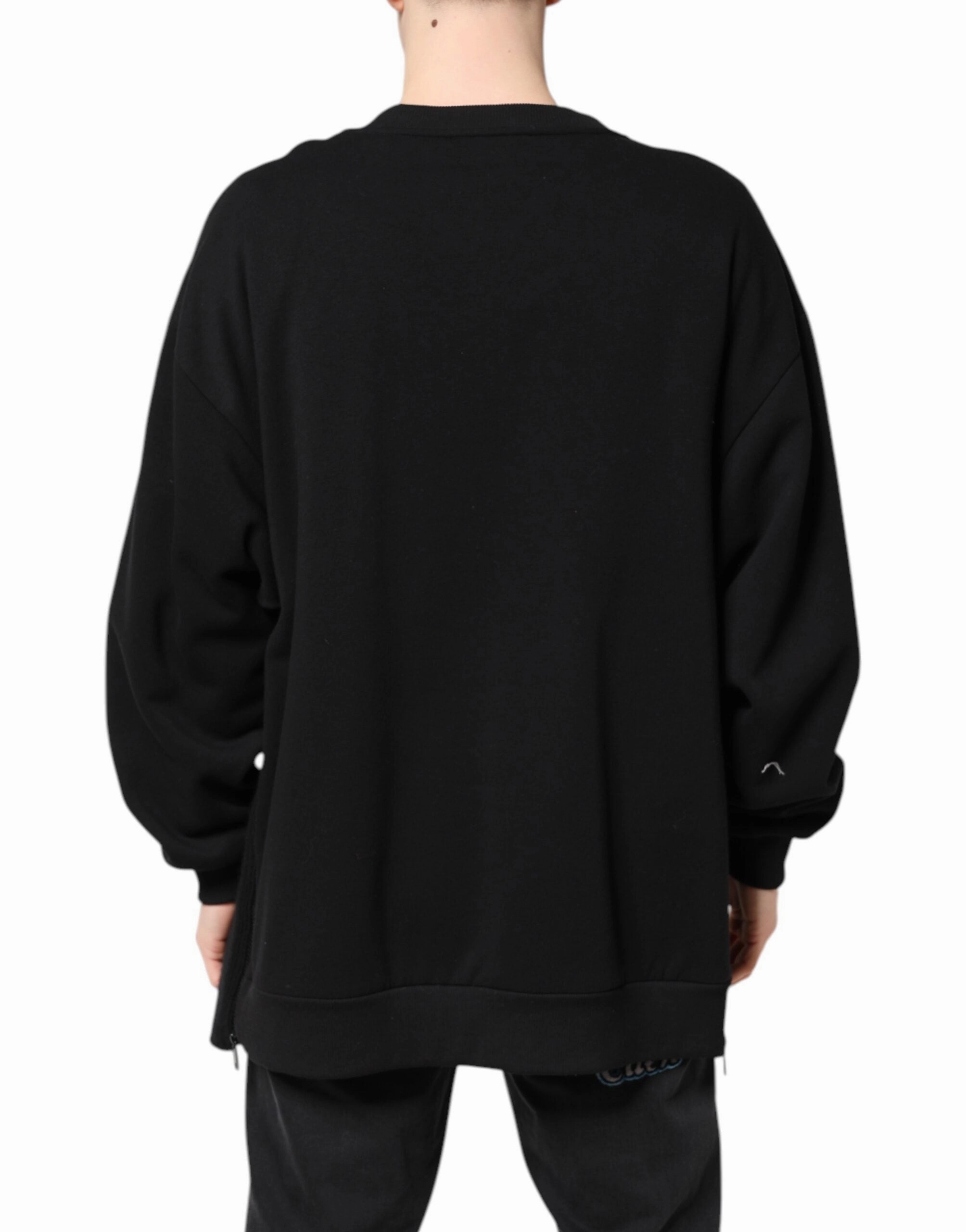 Dolce & Gabbana Cotton Logo Print Men Pullover Men's Sweater