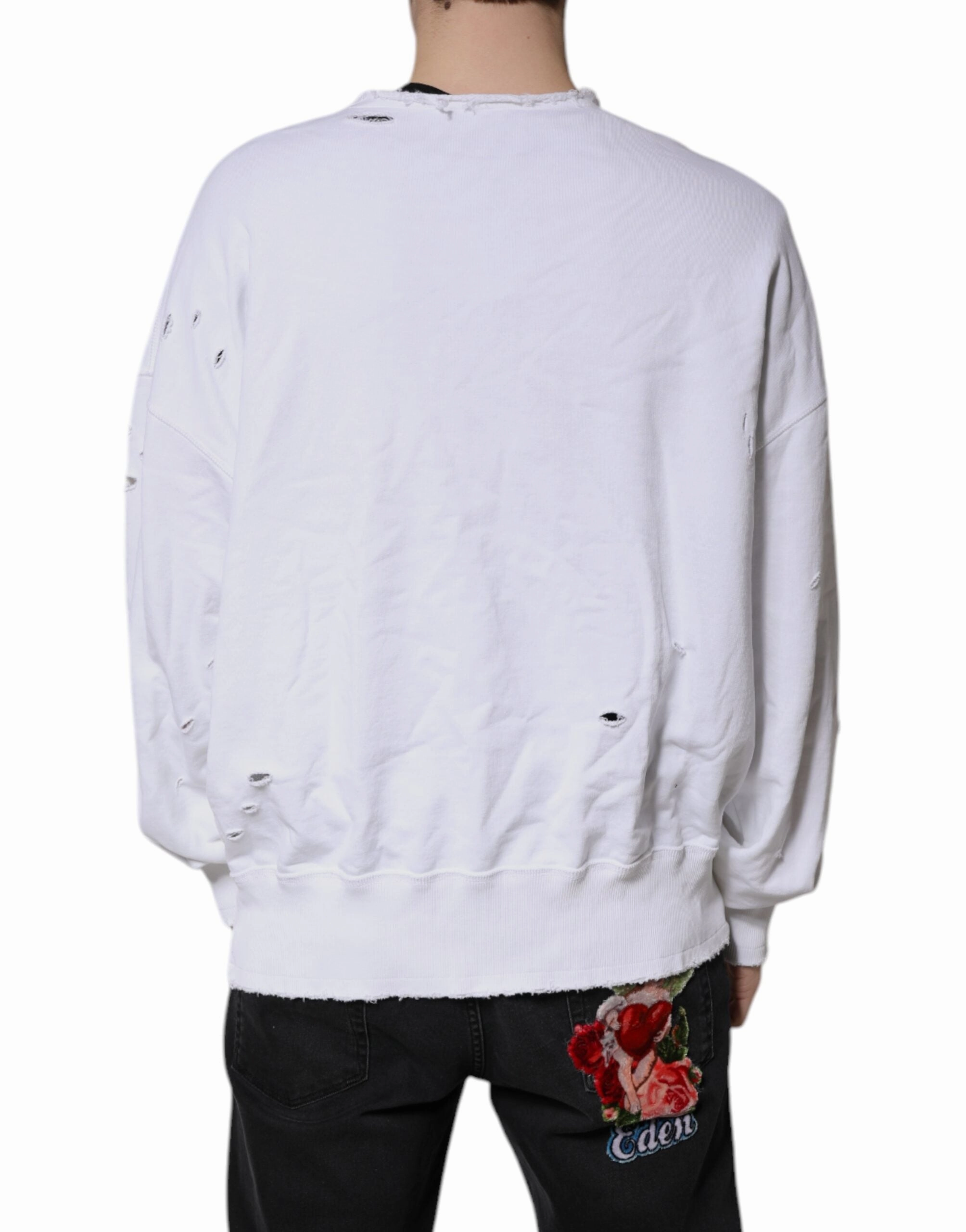 Dolce & Gabbana Cotton Men Pullover Sweatshirt Men's Sweater