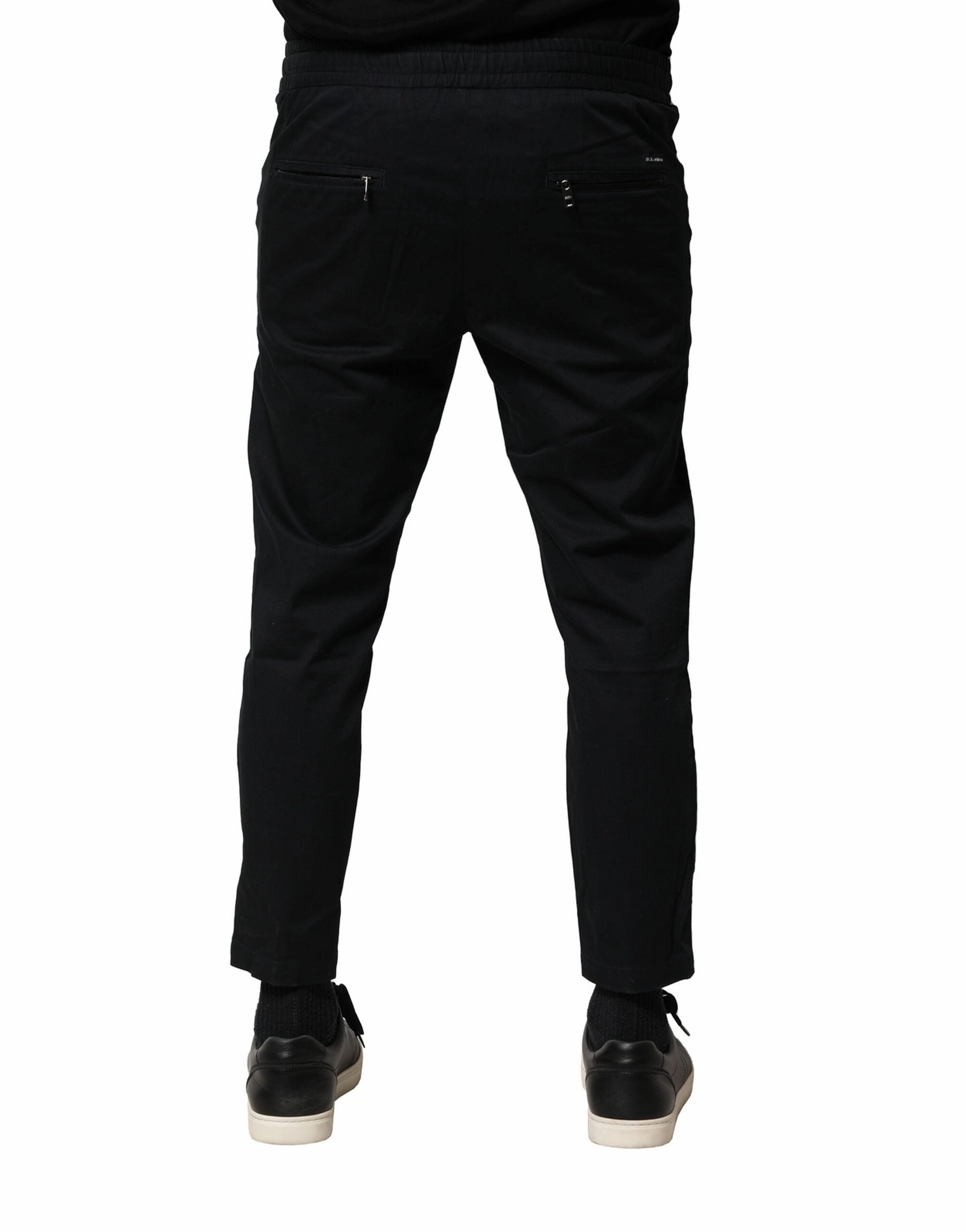 Dolce & Gabbana Cotton Mid Waist Jogger Men's Pants