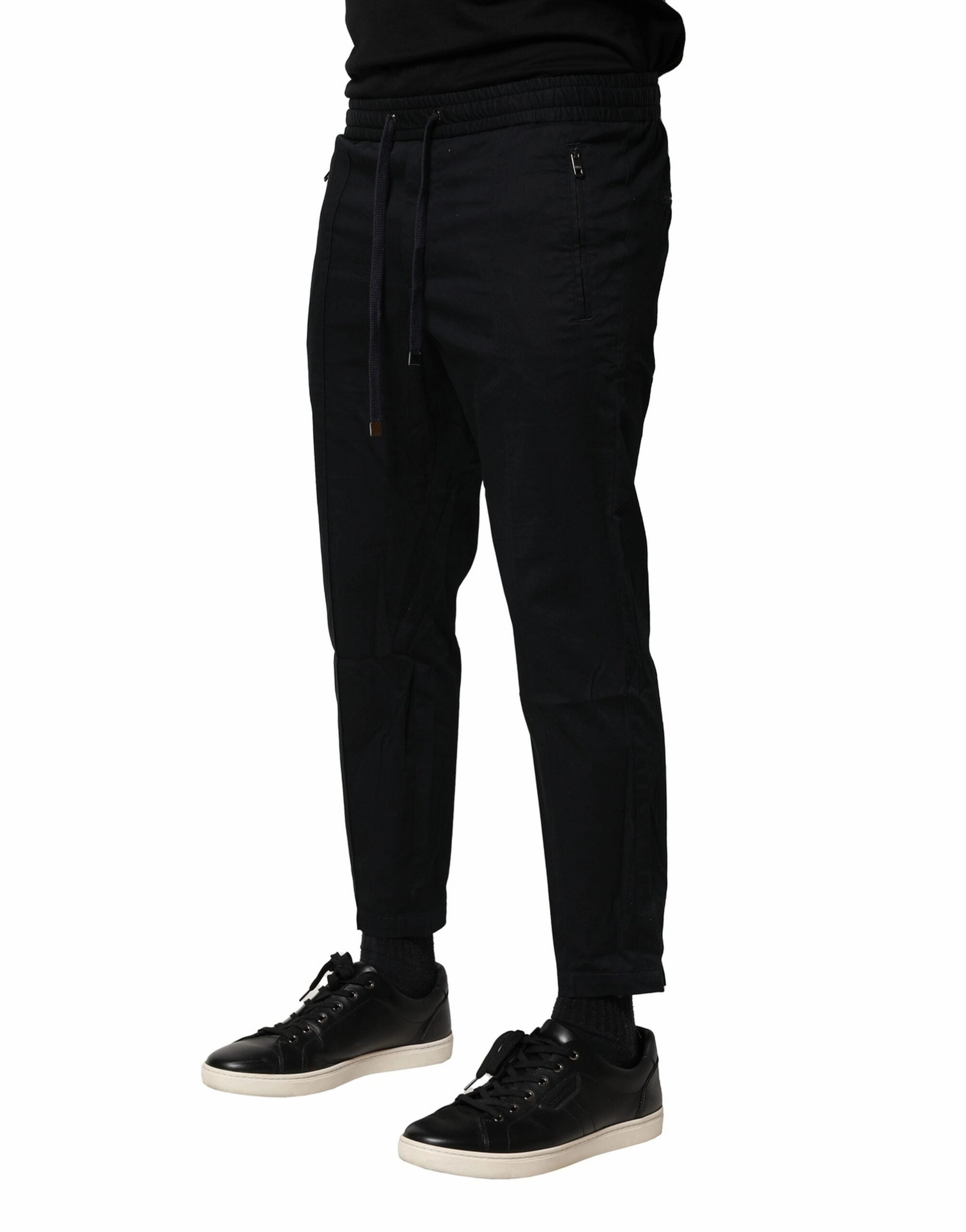 Dolce & Gabbana Cotton Mid Waist Jogger Men's Pants