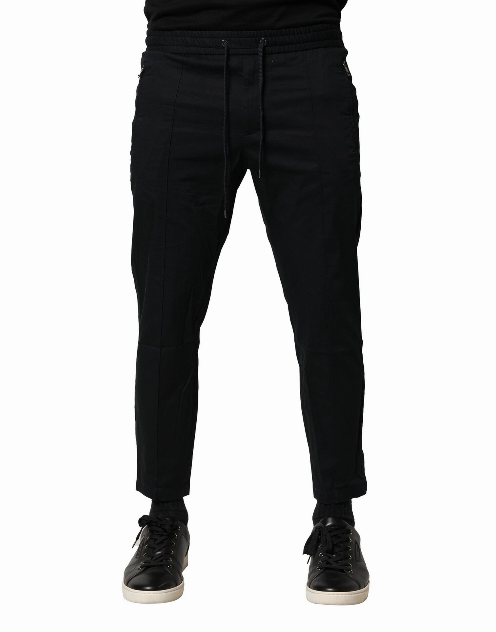 Dolce & Gabbana Cotton Mid Waist Jogger Men's Pants