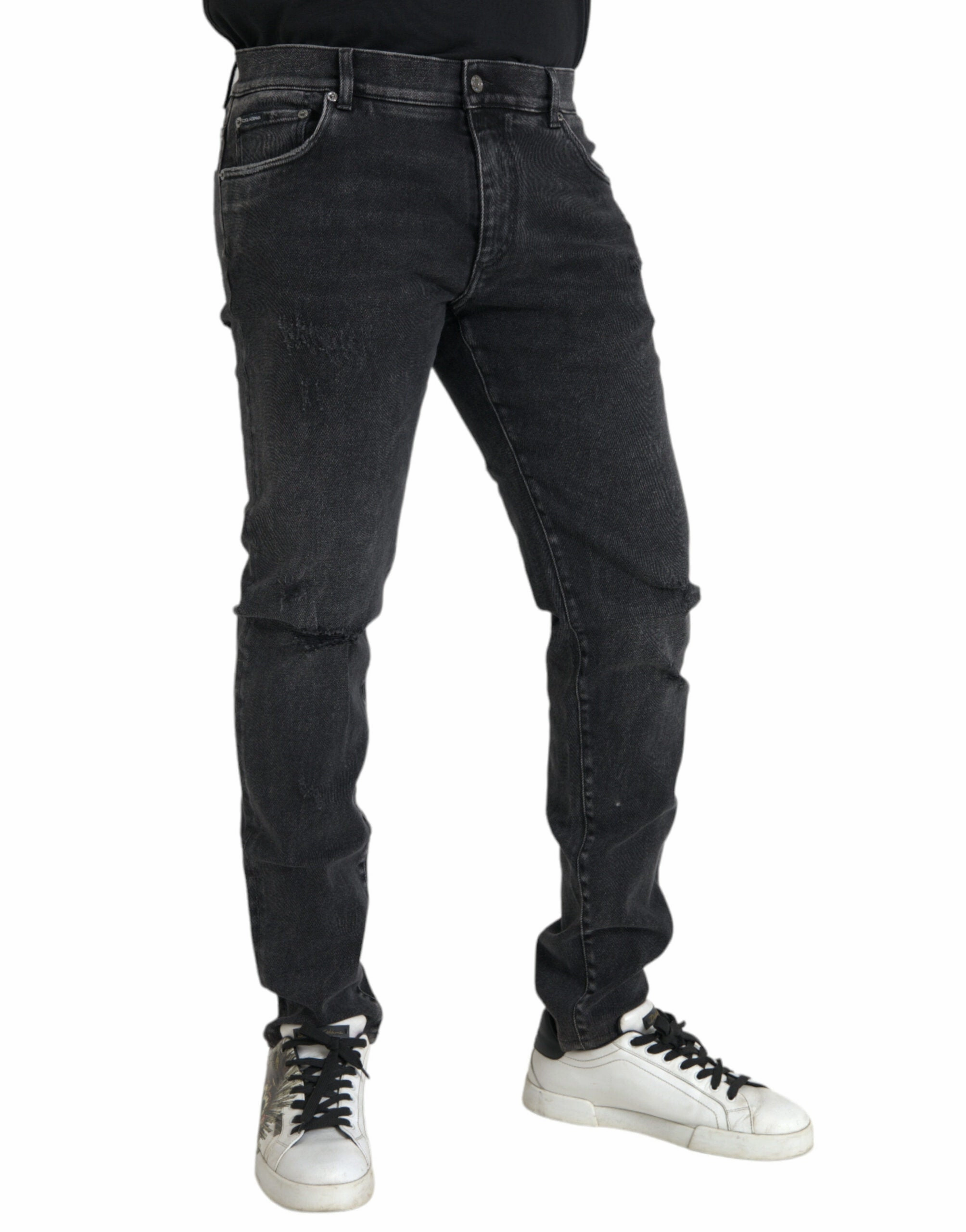 Dolce & Gabbana Cotton Stretch Skinny blue Logo Men's Jeans