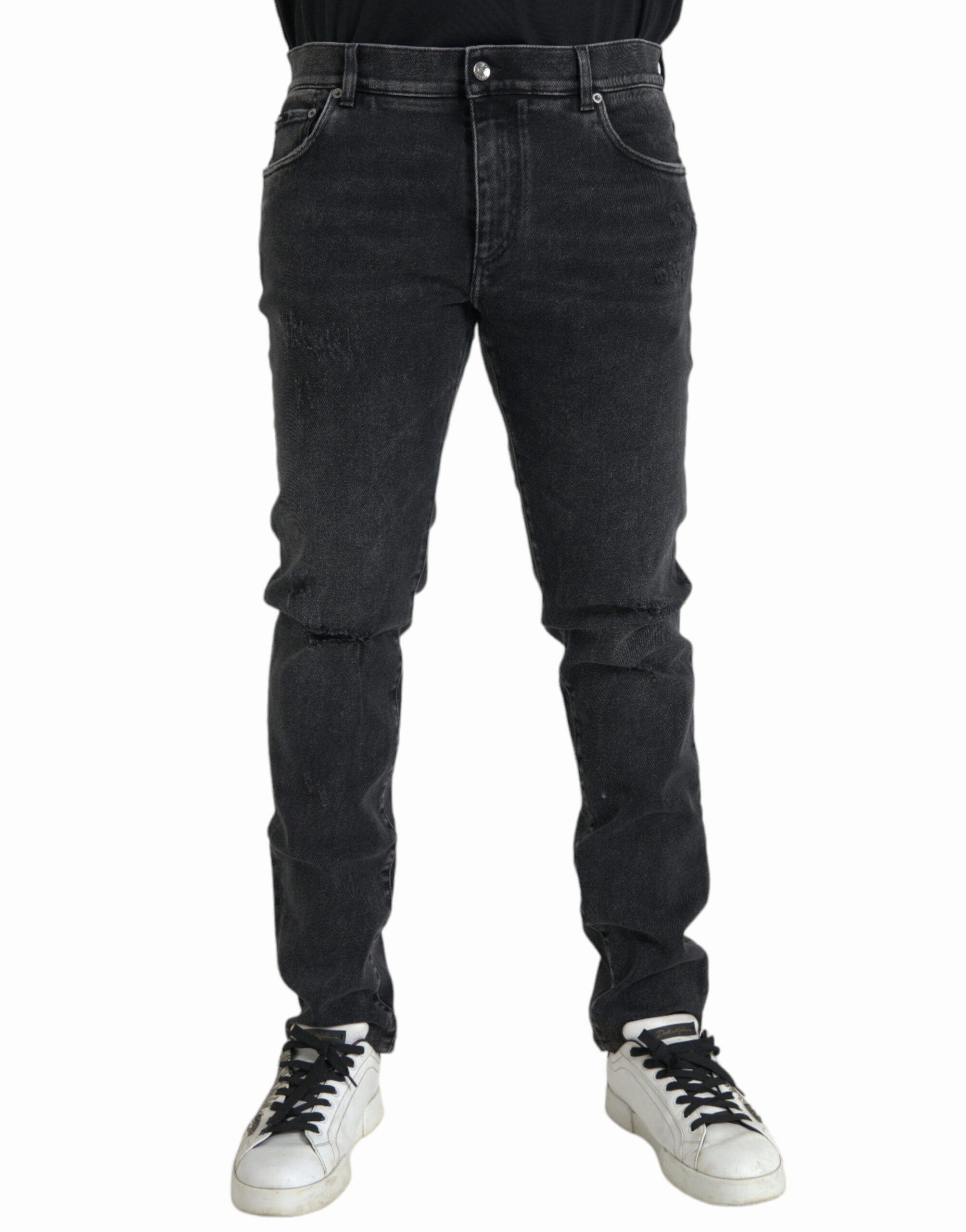 Dolce & Gabbana Cotton Stretch Skinny blue Logo Men's Jeans