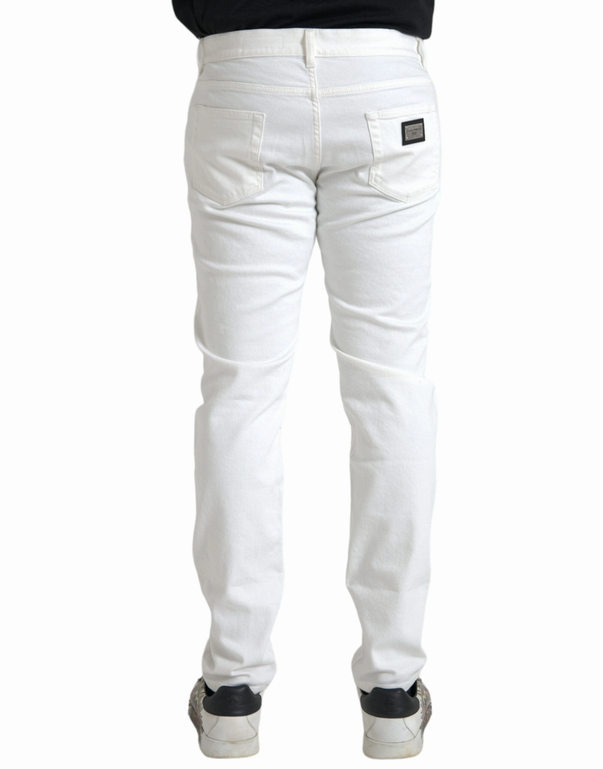 Dolce & Gabbana Cotton Stretch Skinny Men blue Men's Jeans