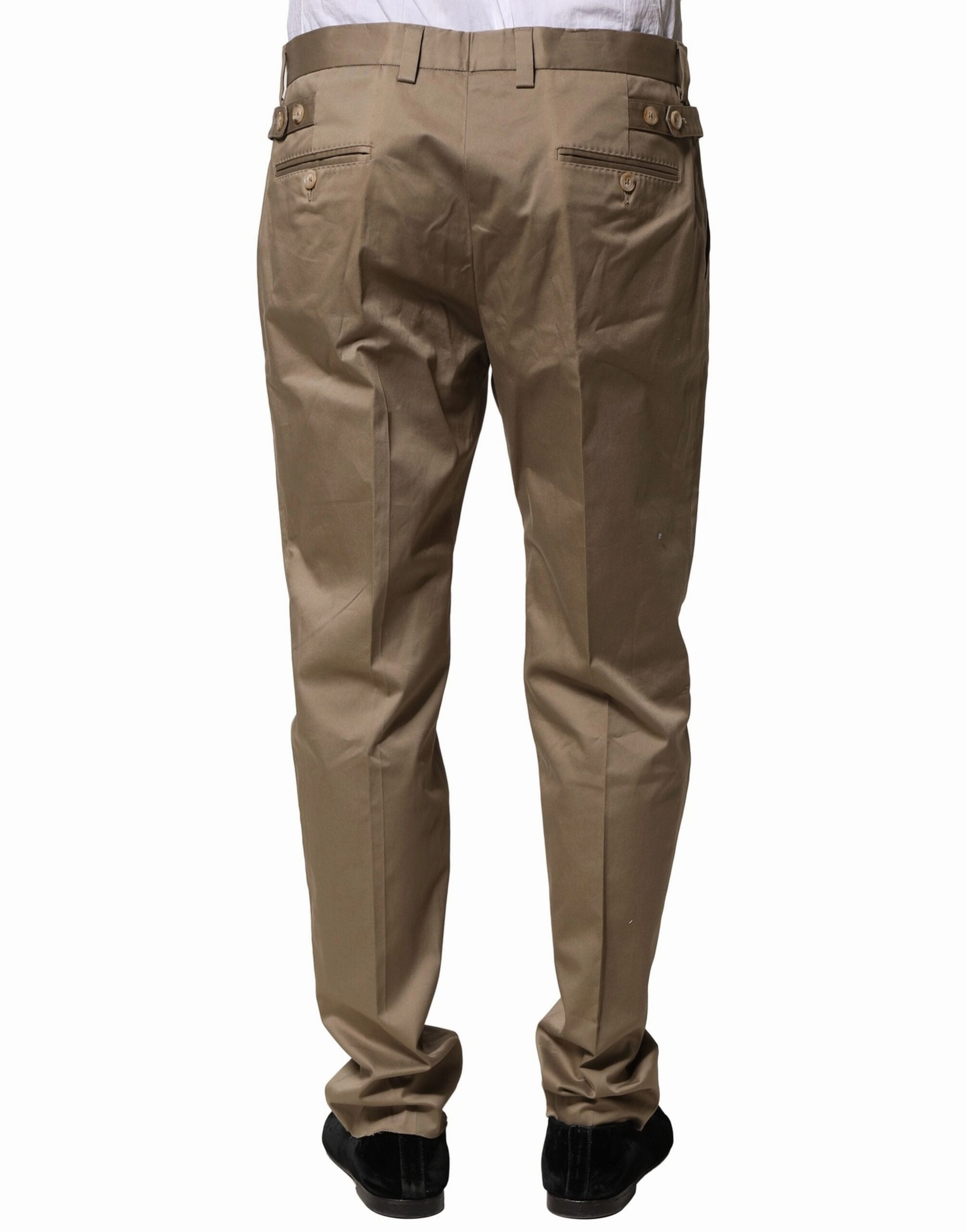 Dolce & Gabbana Cotton Tape Men Formal Men's Pants