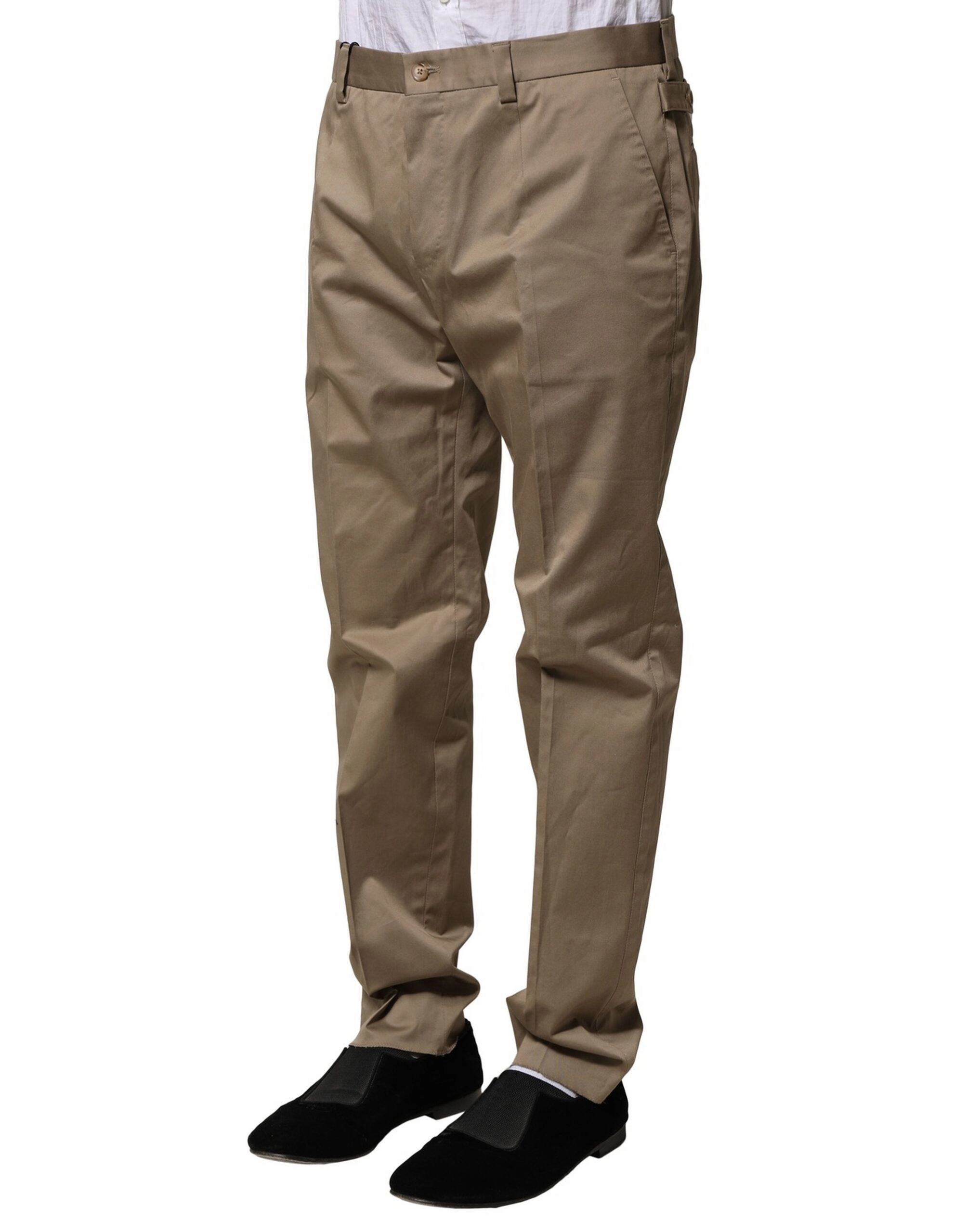Dolce & Gabbana Cotton Tape Men Formal Men's Pants