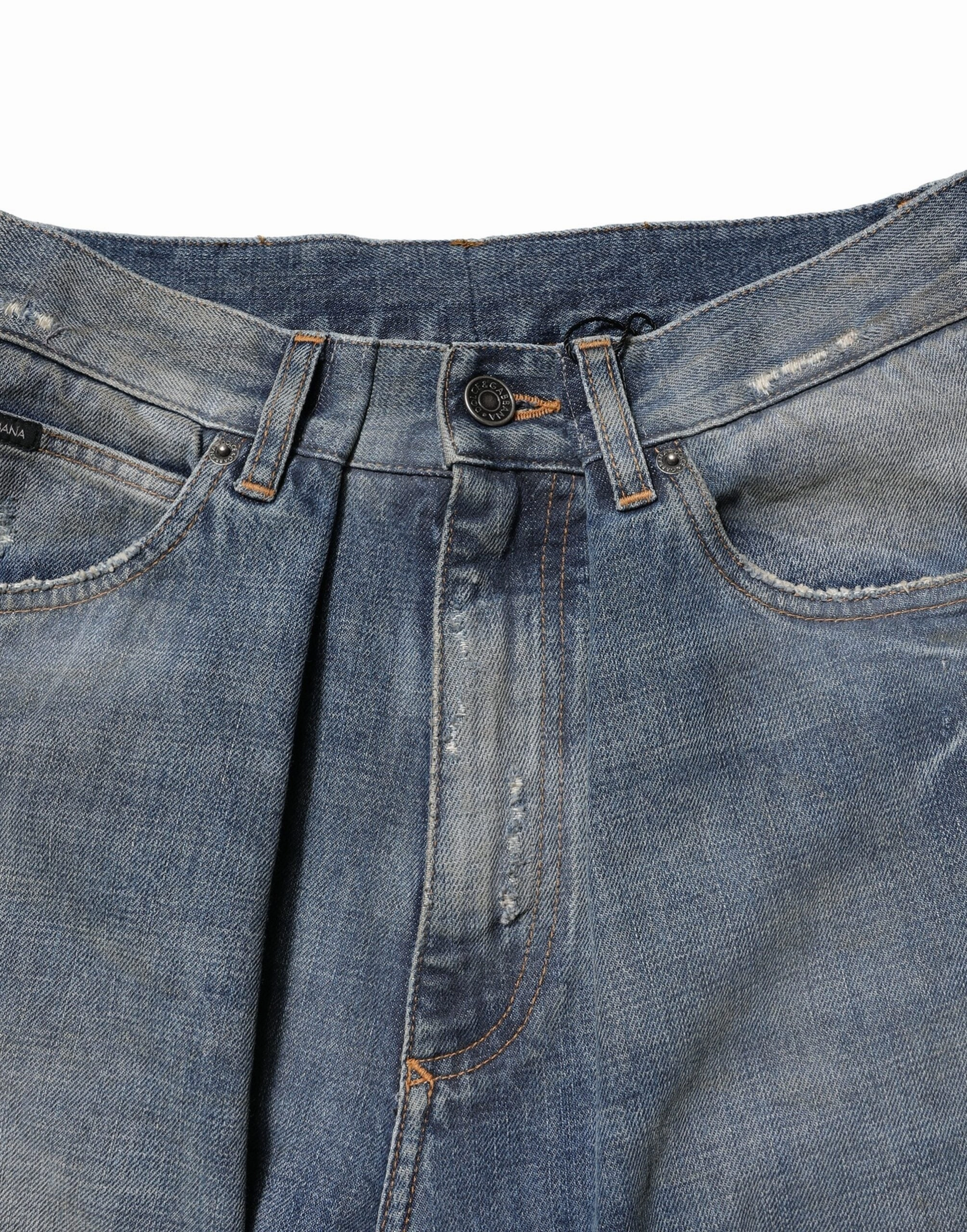 Dolce & Gabbana Cotton Tatte Men Men's Jeans
