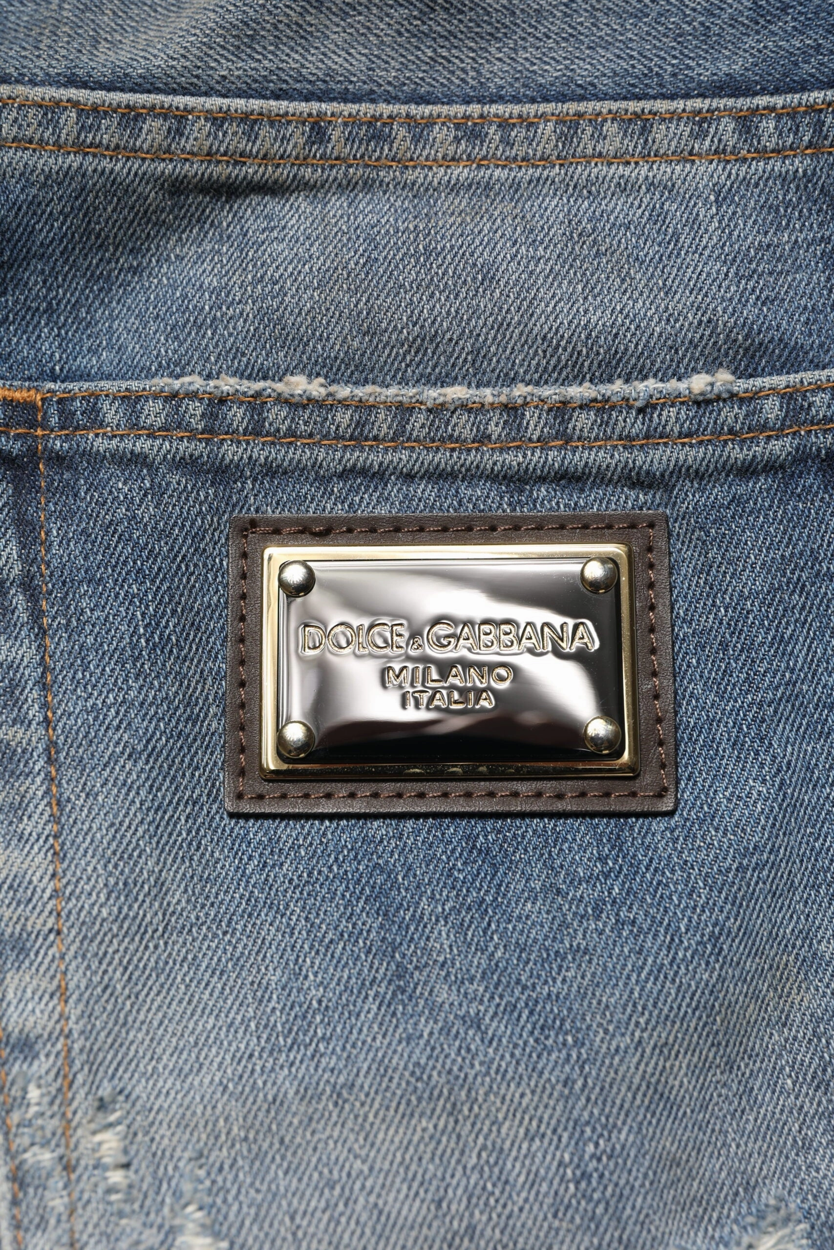 Dolce & Gabbana Cotton Tatte Men Men's Jeans