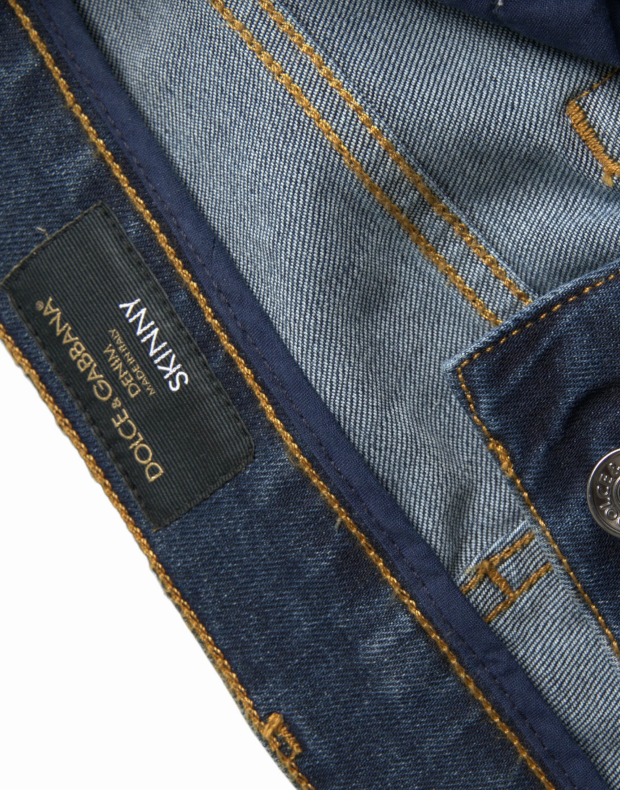 Dolce & Gabbana Distressed Cotton Skinny Men's Jeans