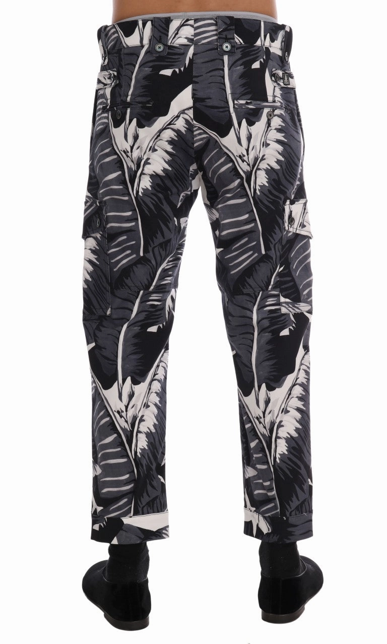Dolce & Gabbana Elegant Capri Casual Pants in Banana Leaf Men's Print
