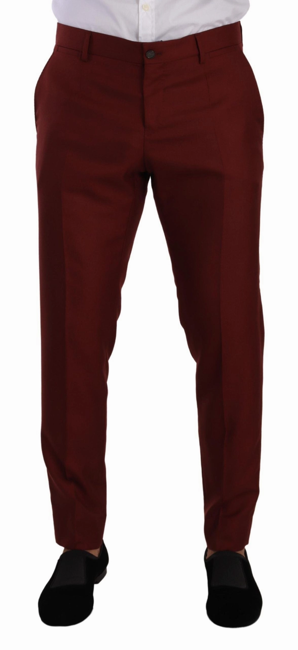 Dolce & Gabbana Elegant Cashmere-Silk Dress Men's Pants