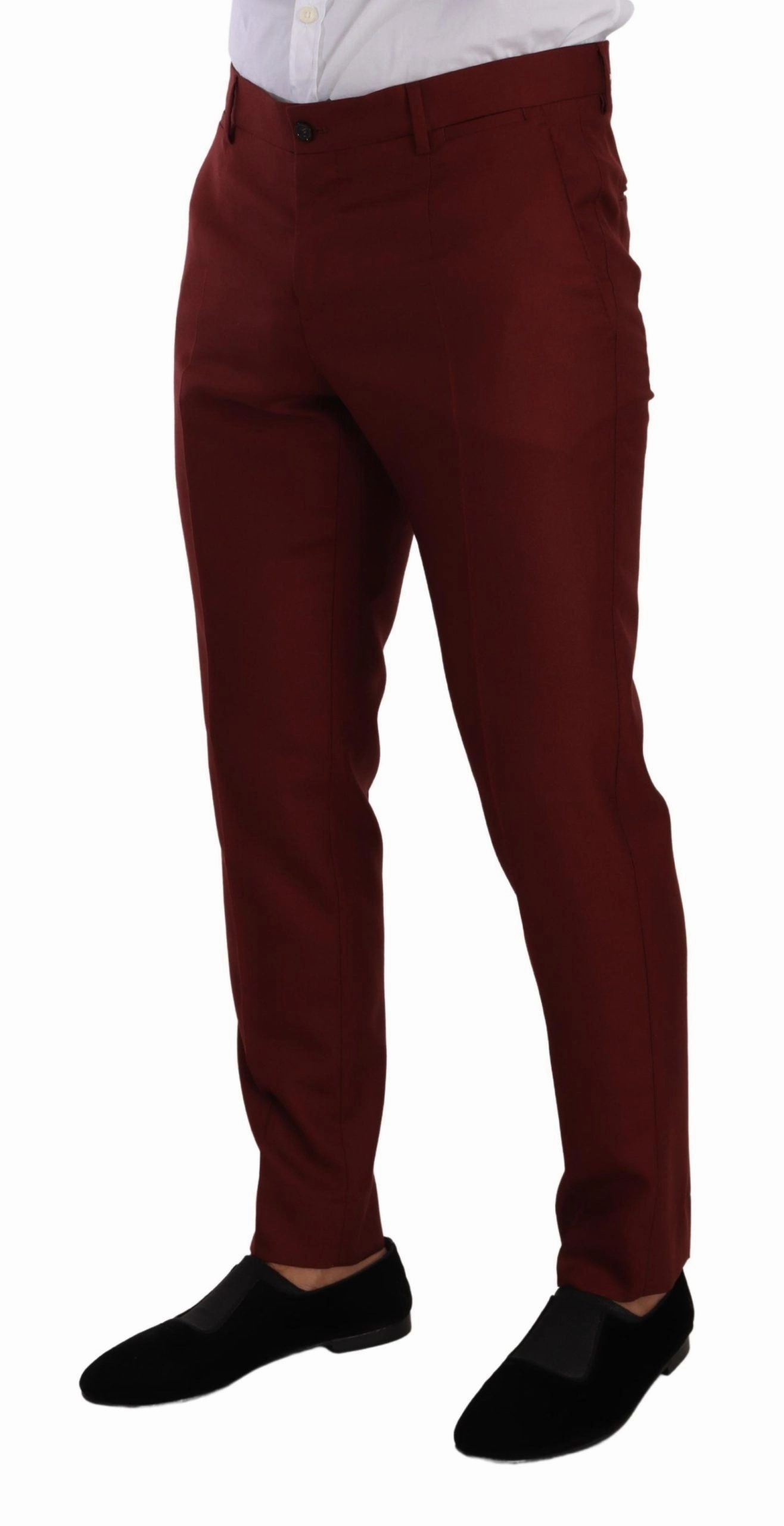 Dolce & Gabbana Elegant Cashmere-Silk Dress Men's Pants
