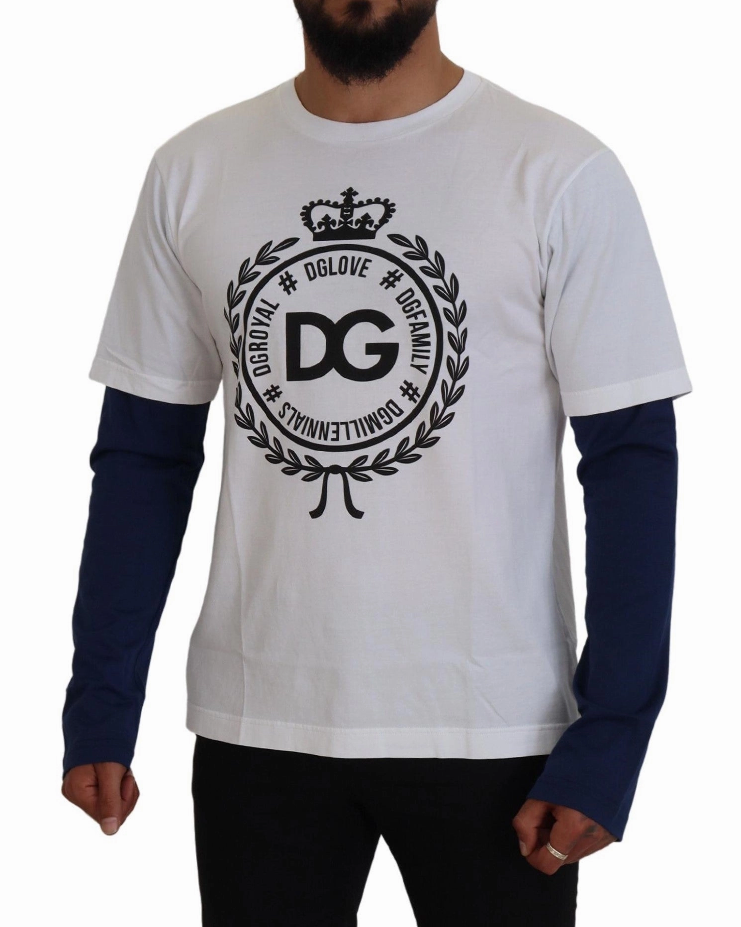 Dolce & Gabbana Elegant Crew-Neck Pullover Men's Sweater