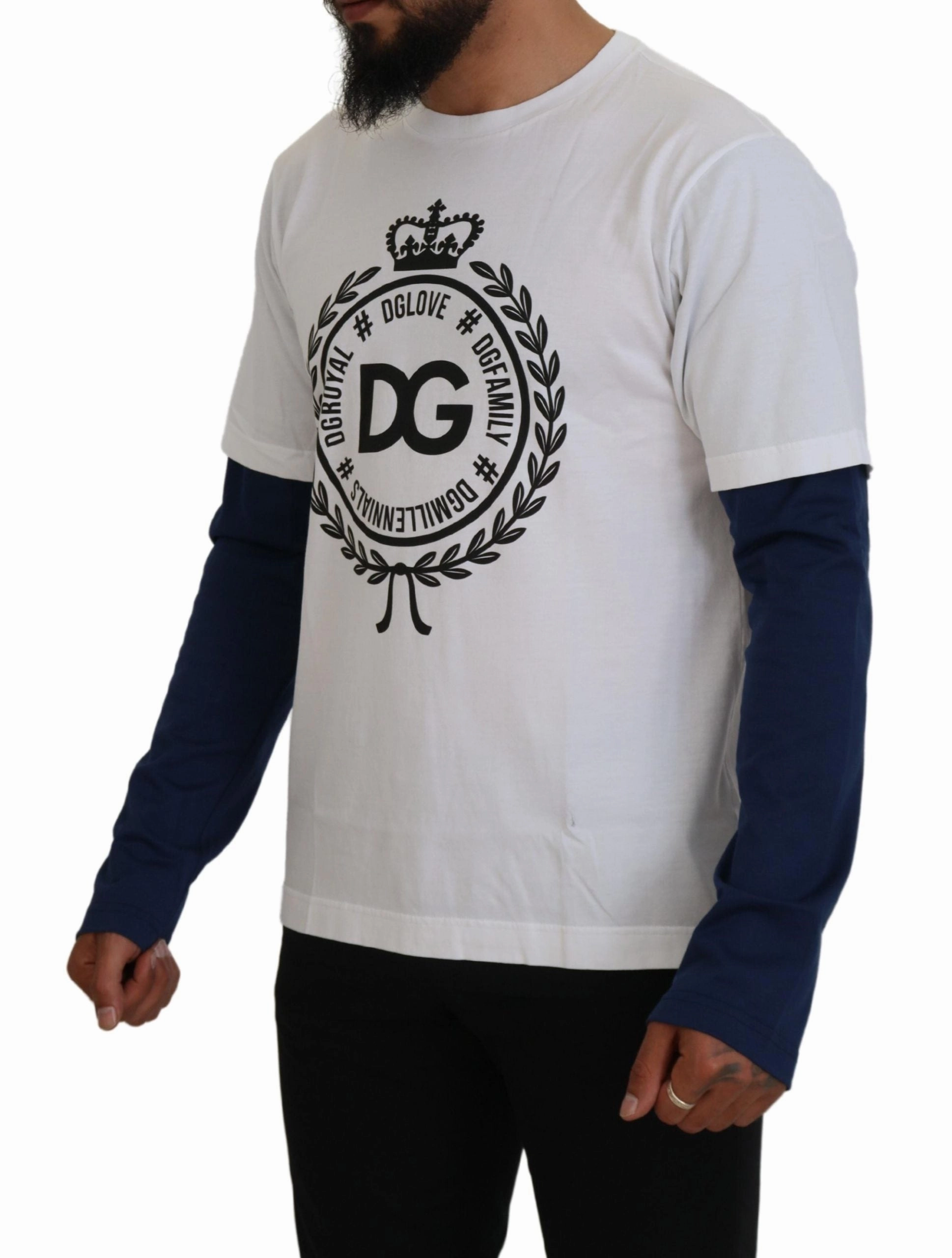 Dolce & Gabbana Elegant Crew-Neck Pullover Men's Sweater