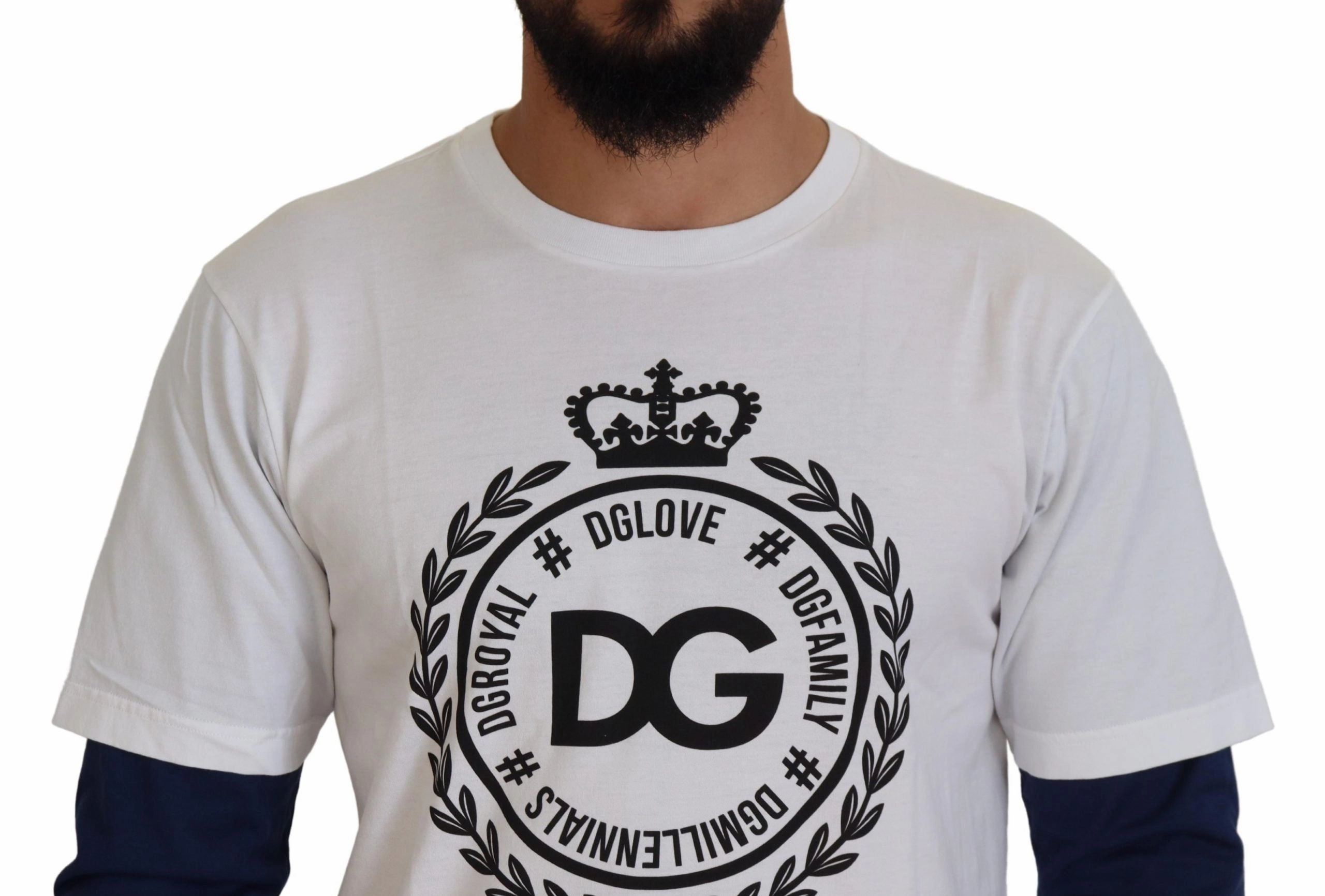 Dolce & Gabbana Elegant Crew-Neck Pullover Men's Sweater